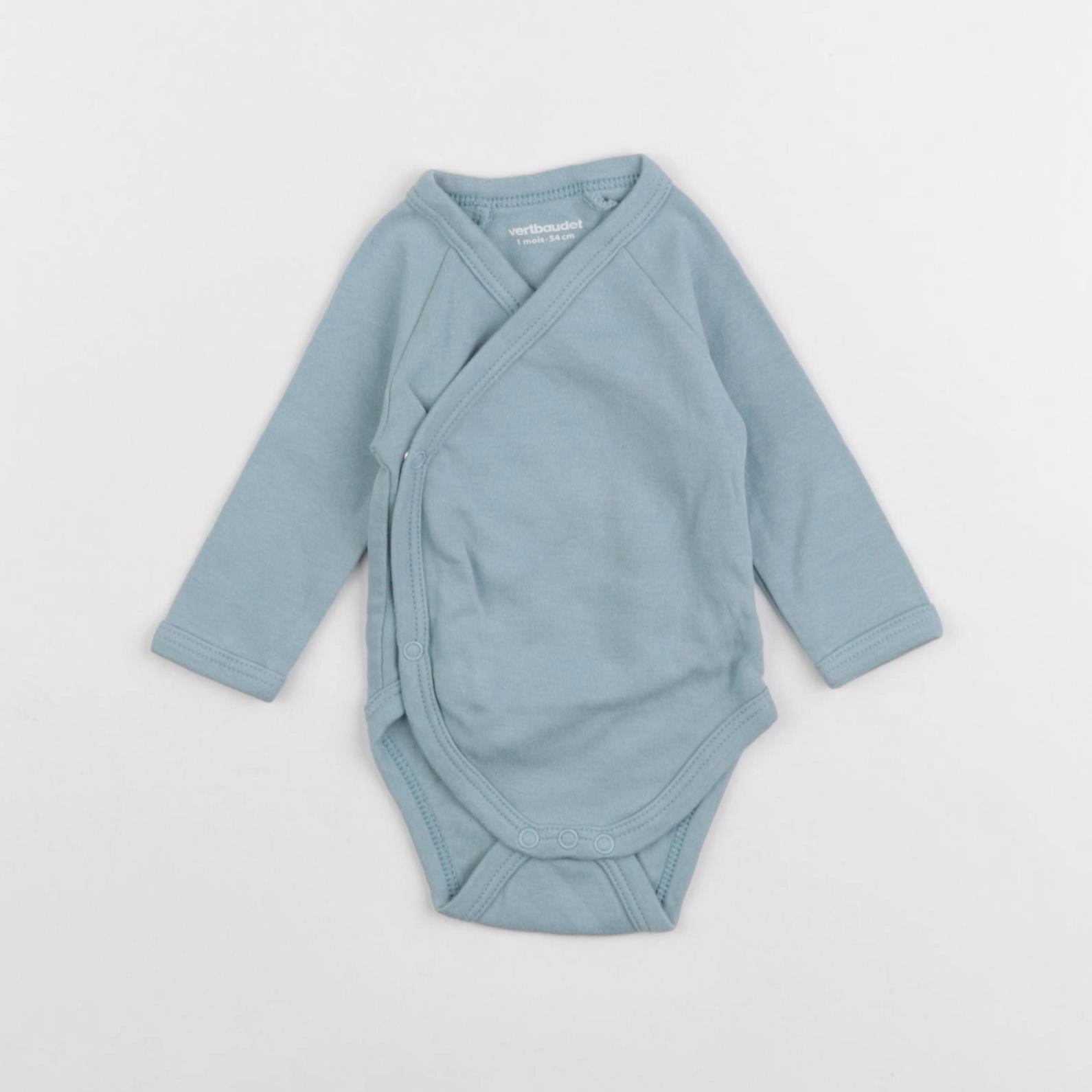 Vertbaudet - body bleu - 1 mois