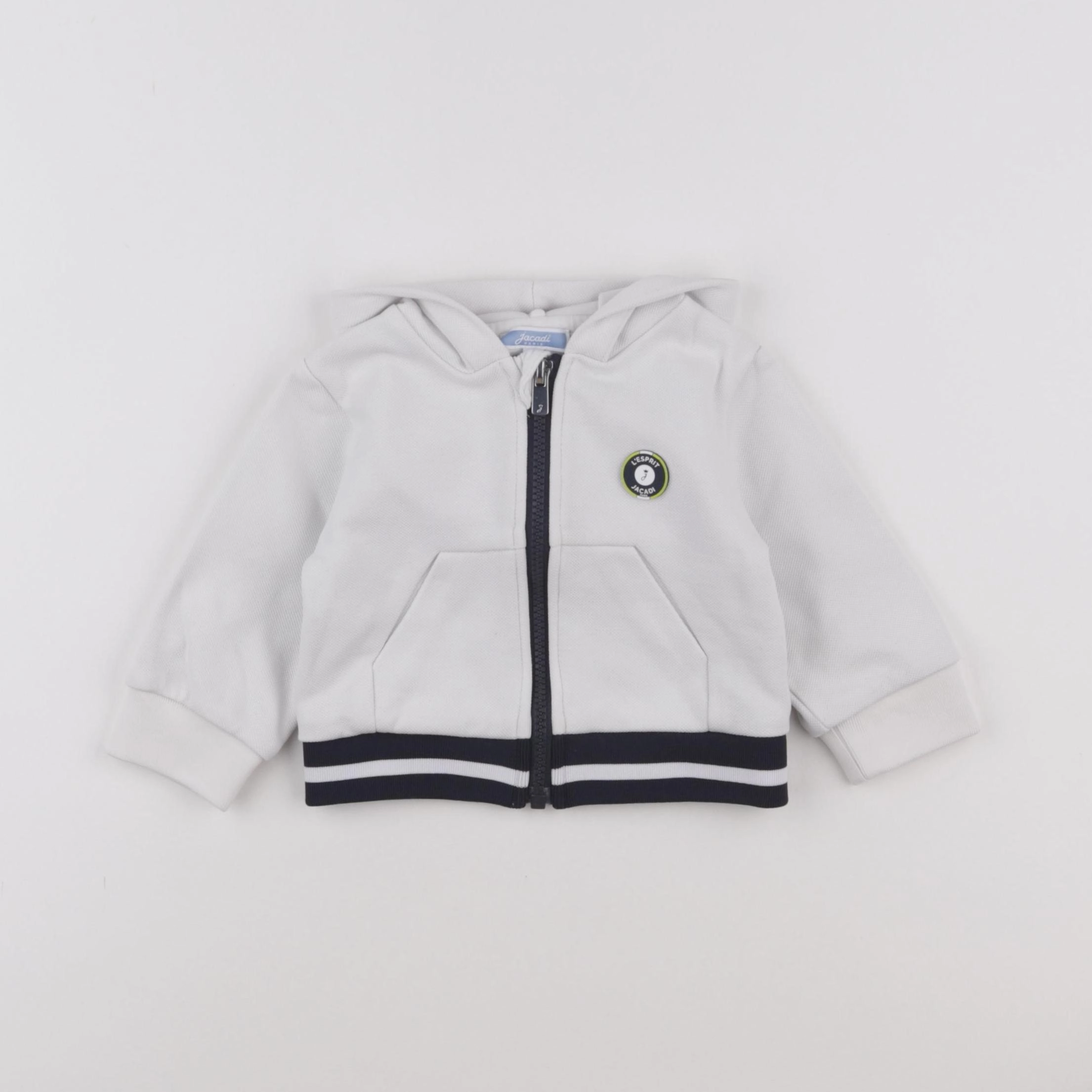 Jacadi - sweat blanc - 12 mois