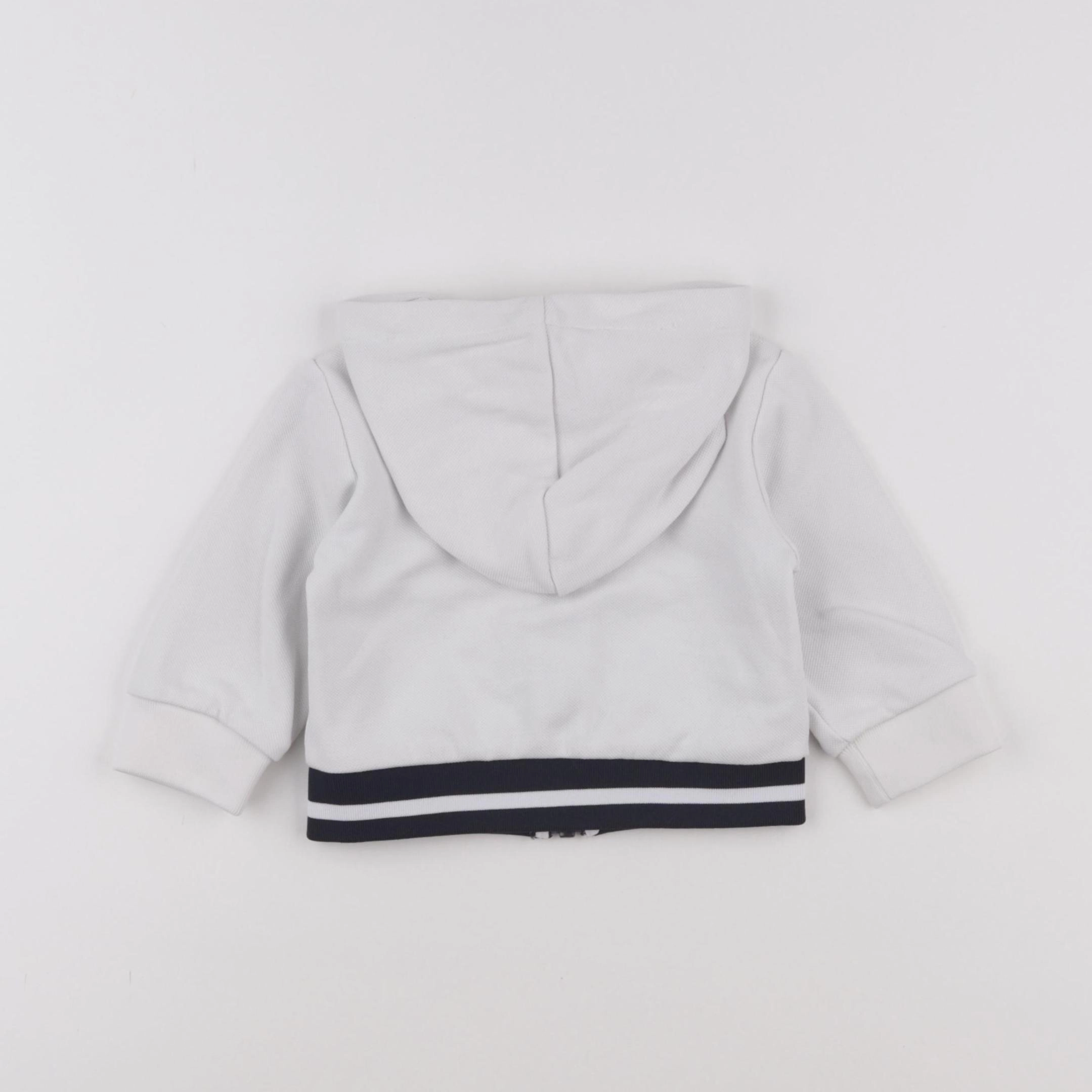 Jacadi - sweat blanc - 12 mois