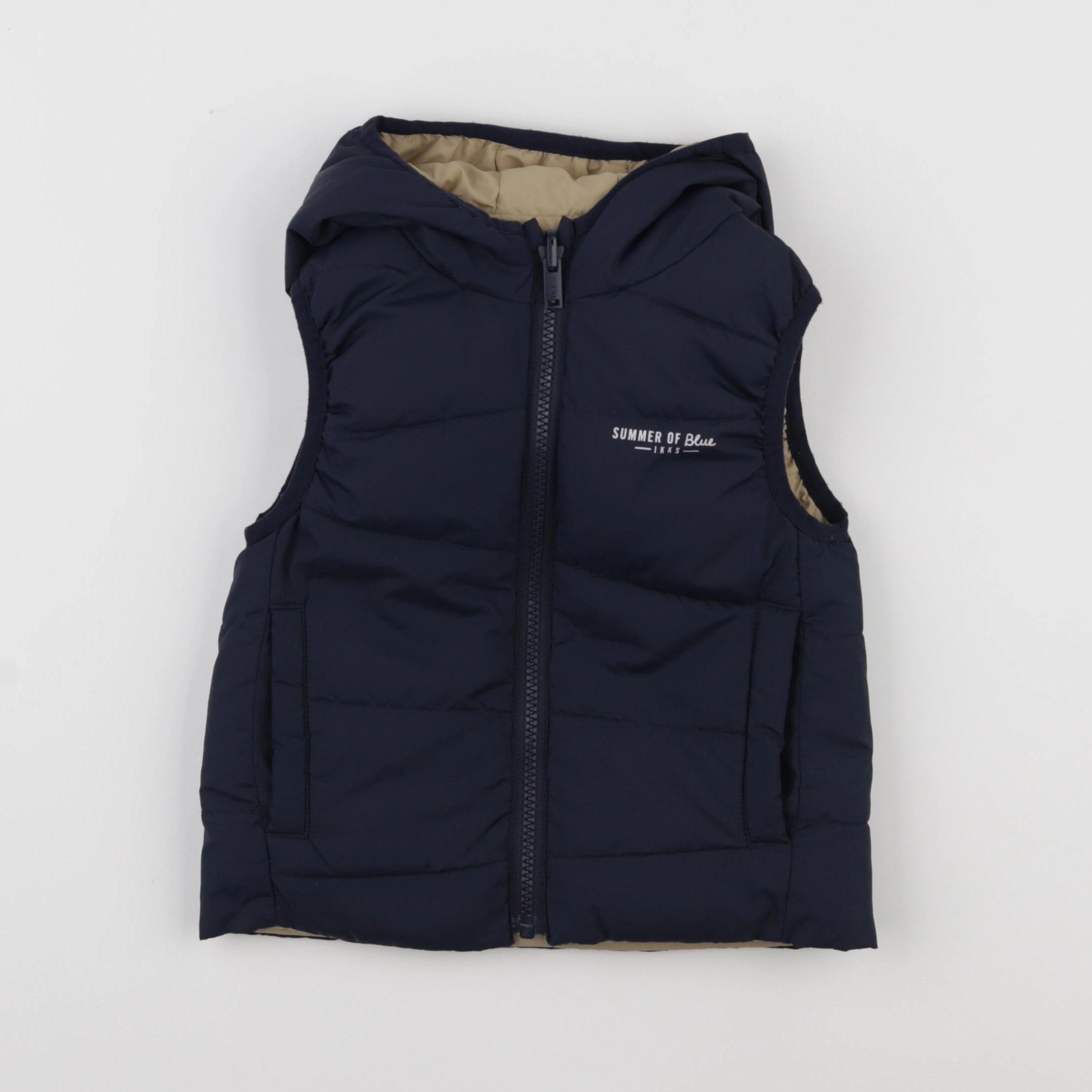 IKKS - doudoune réversible bleu - 3 ans