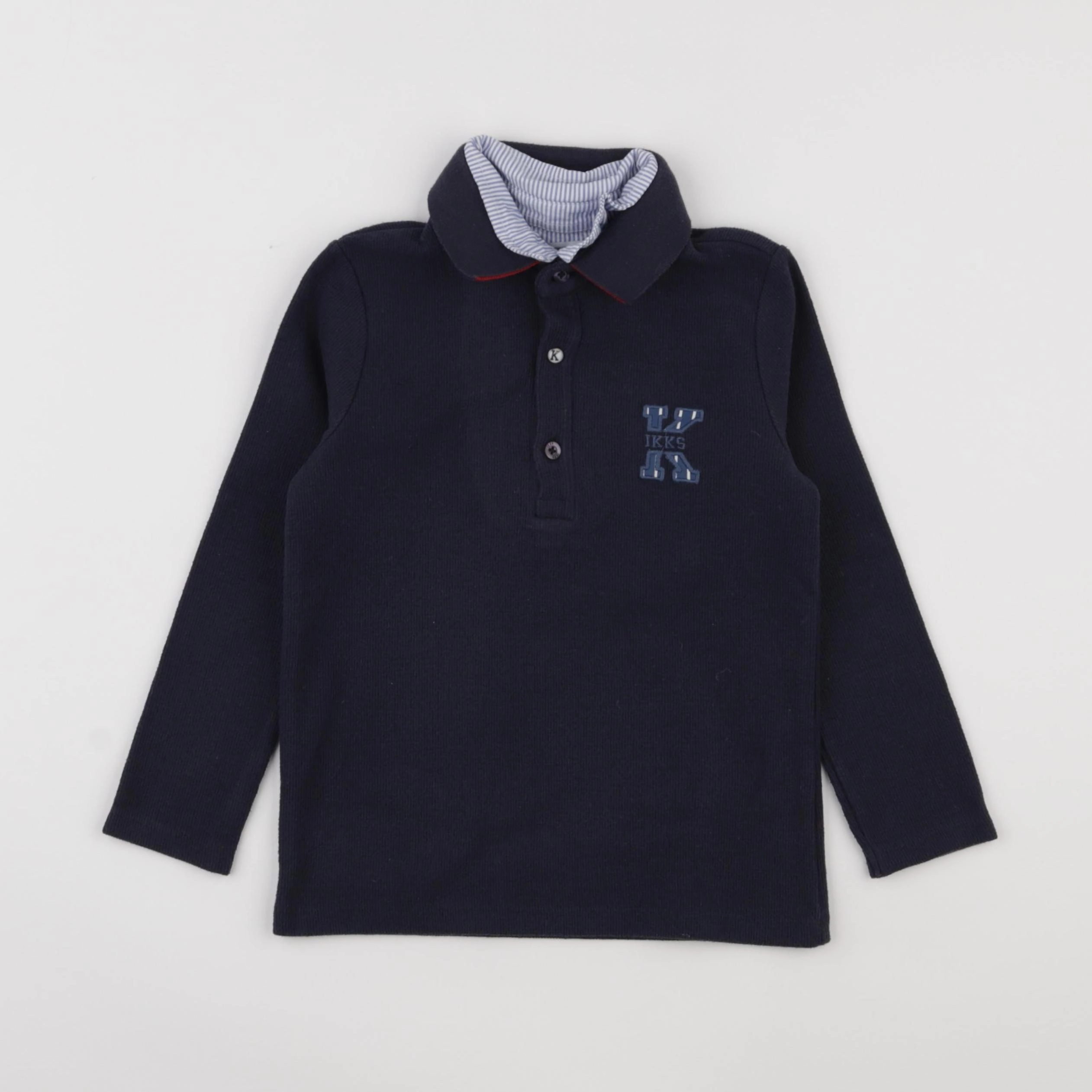 IKKS - polo bleu - 4 ans