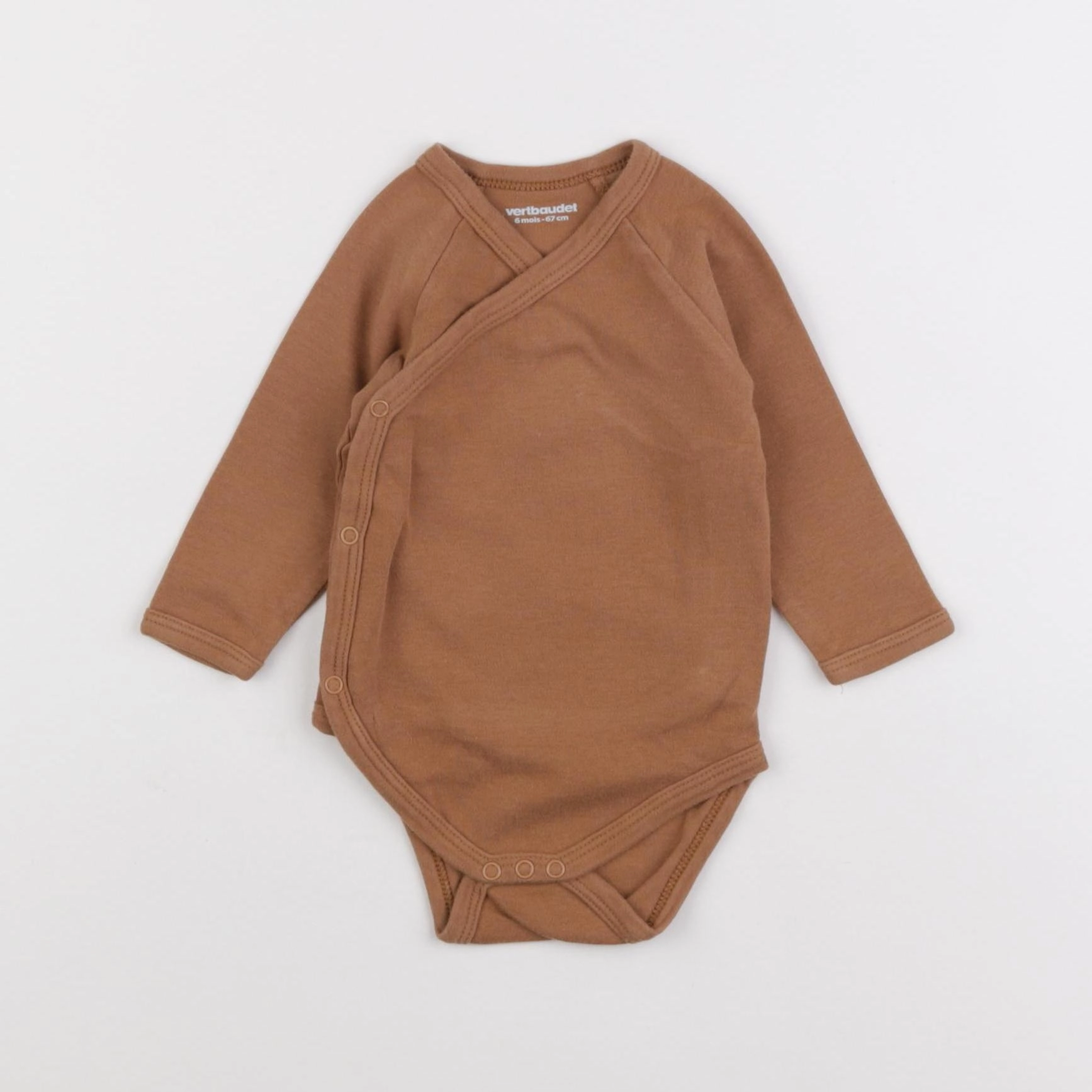 Vertbaudet - body marron - 6 mois