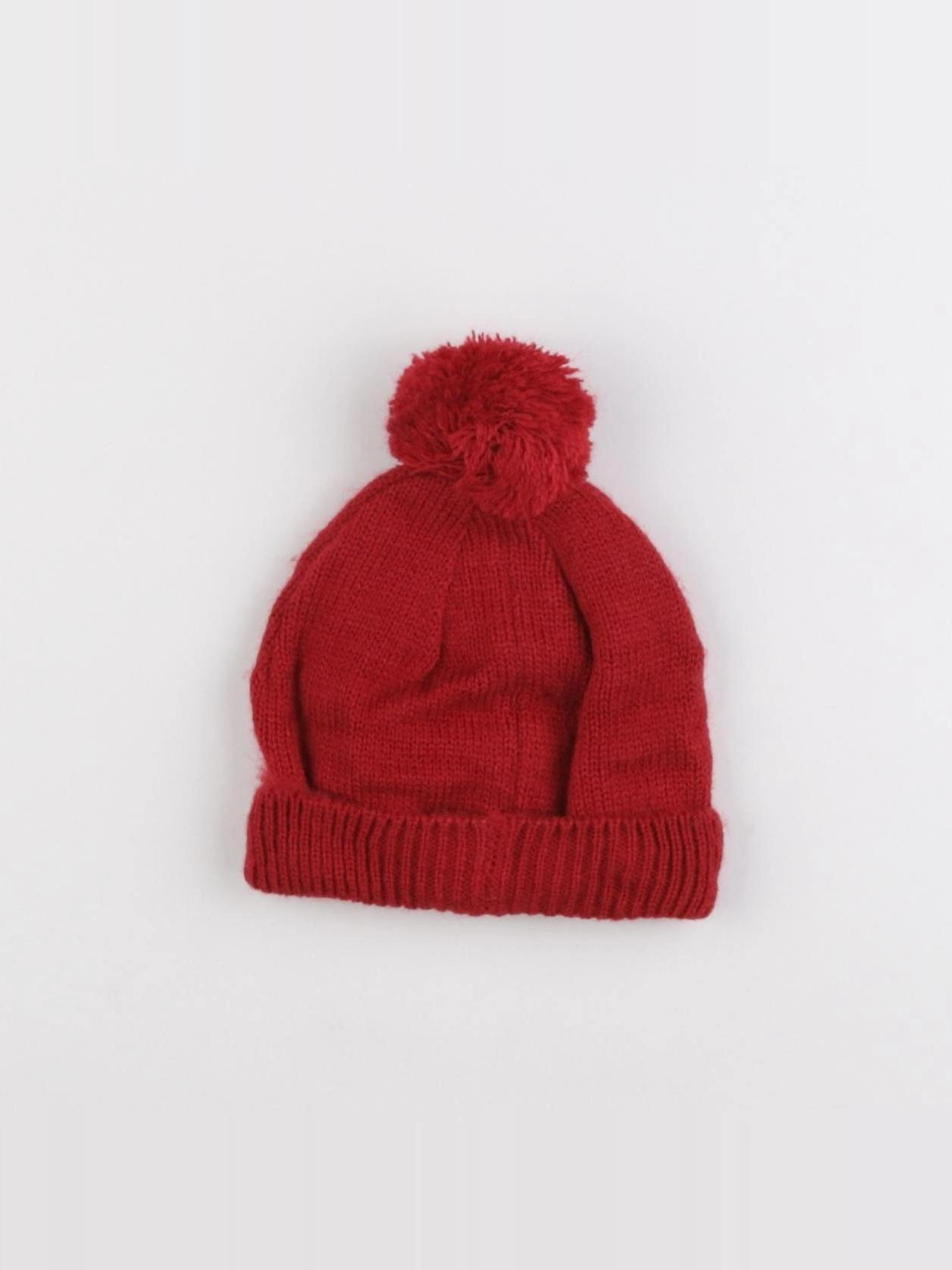 Vertbaudet - bonnet rouge - 3/6 mois
