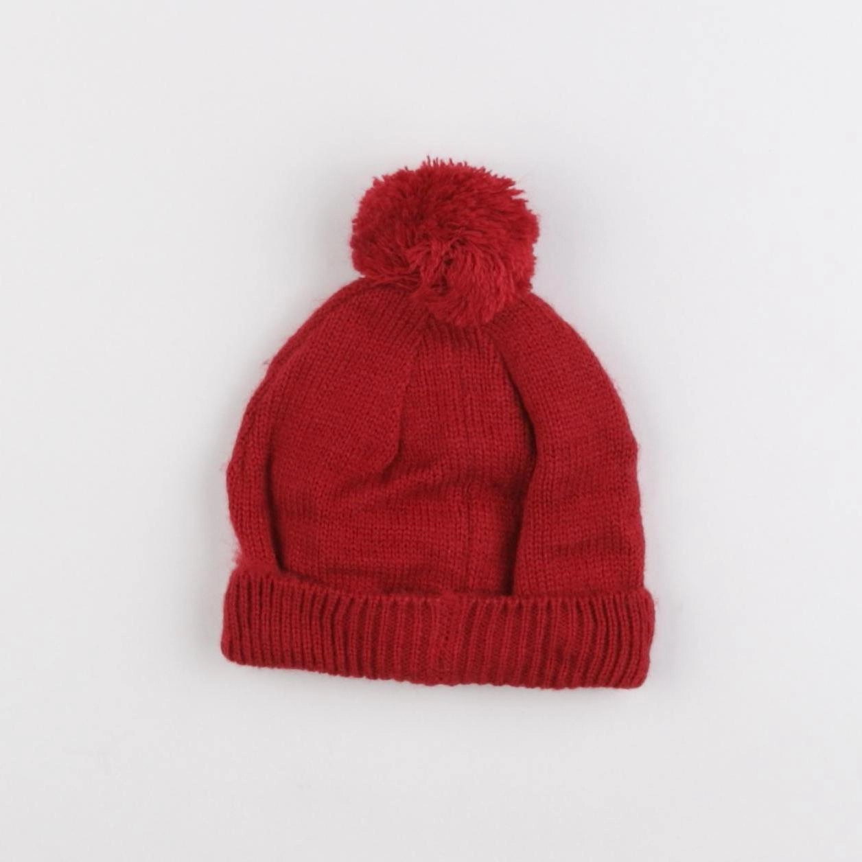 Vertbaudet - bonnet rouge - 3/6 mois
