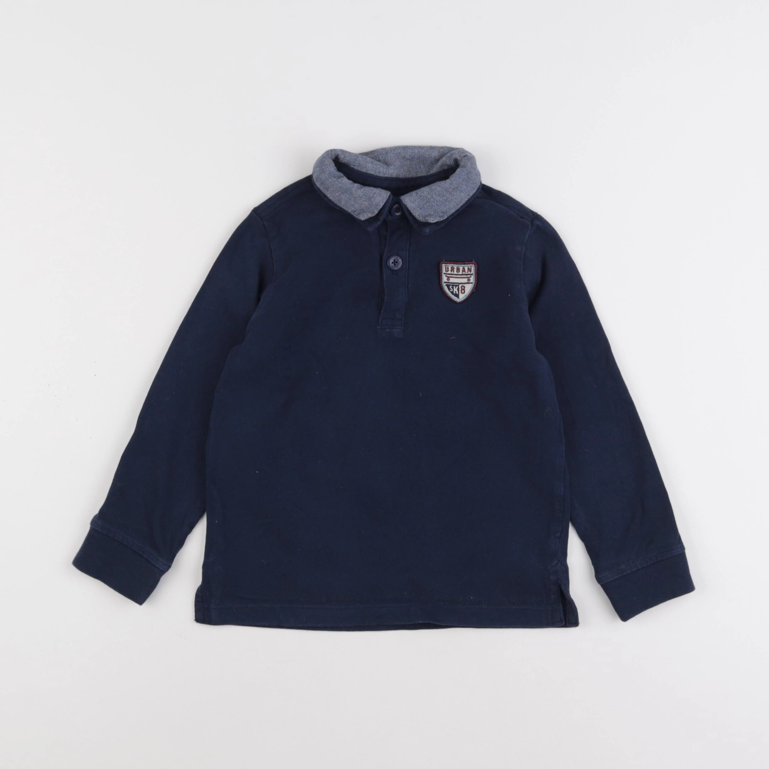 Vertbaudet - polo bleu - 4 ans