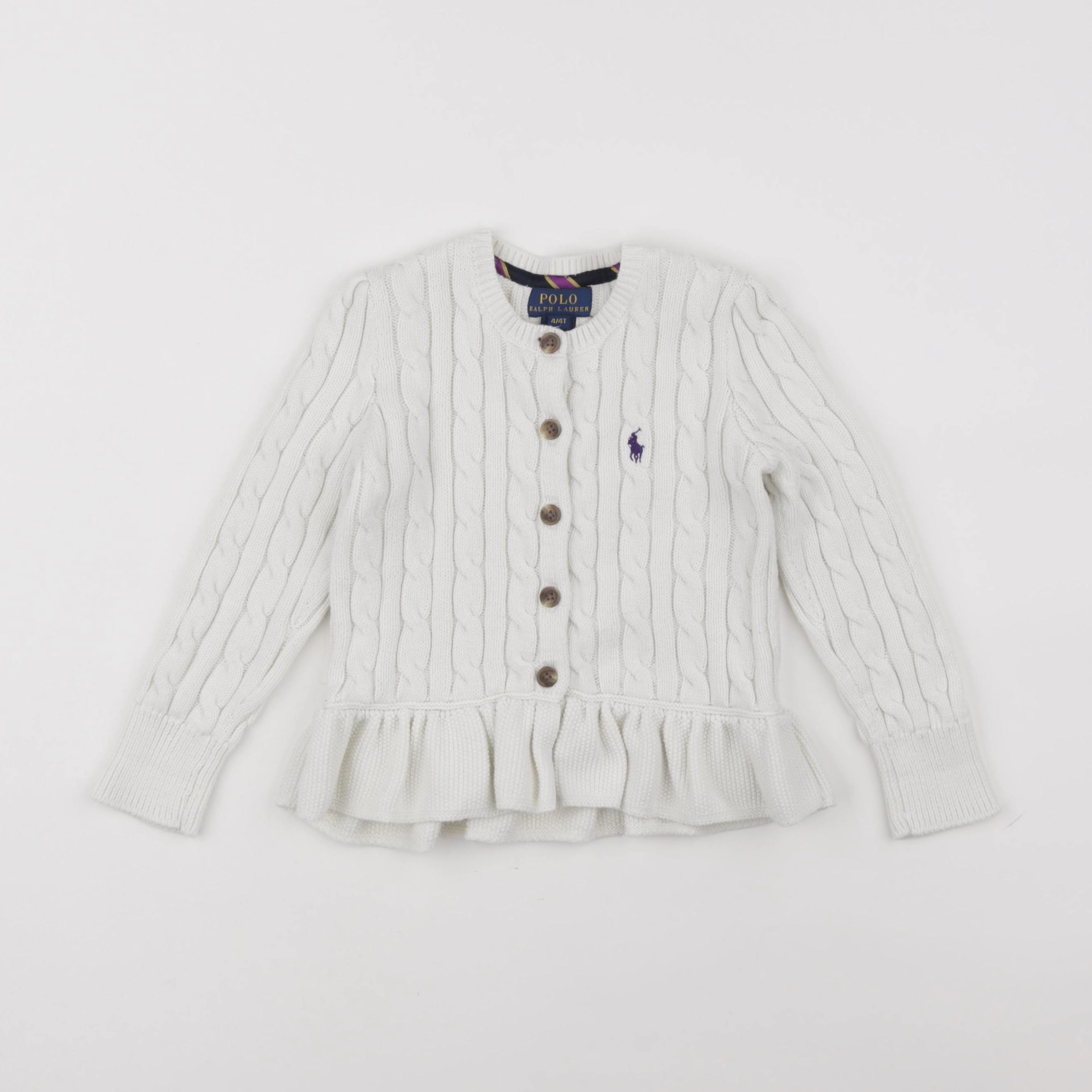 Ralph Lauren - gilet blanc - 4 ans