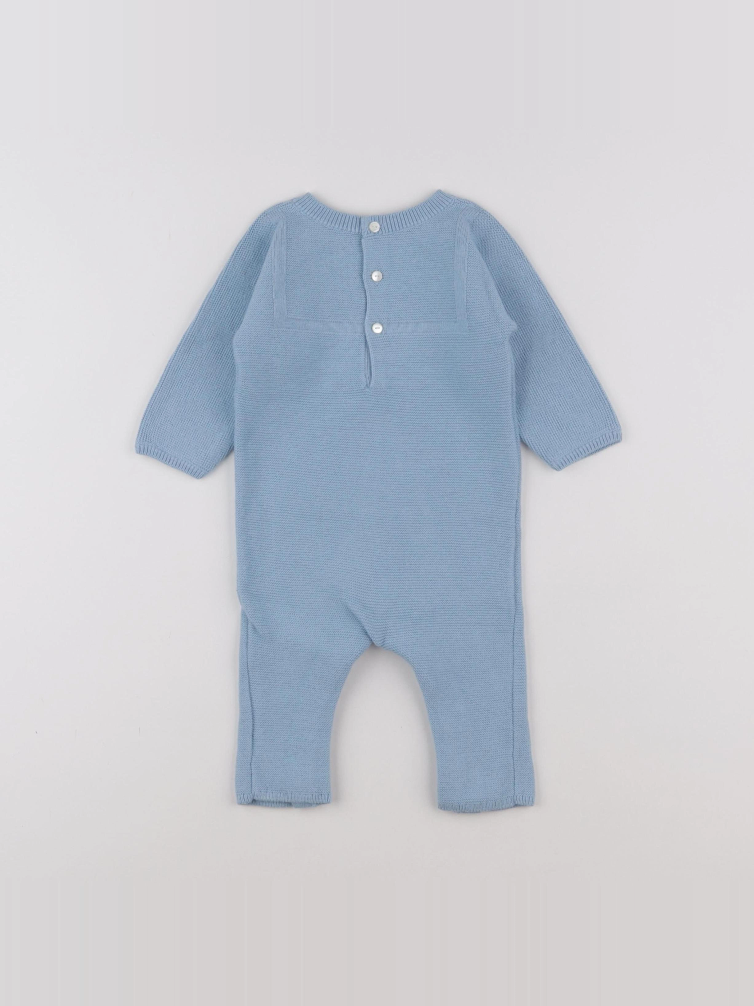 Jacadi - combinaison bleu - 6 mois