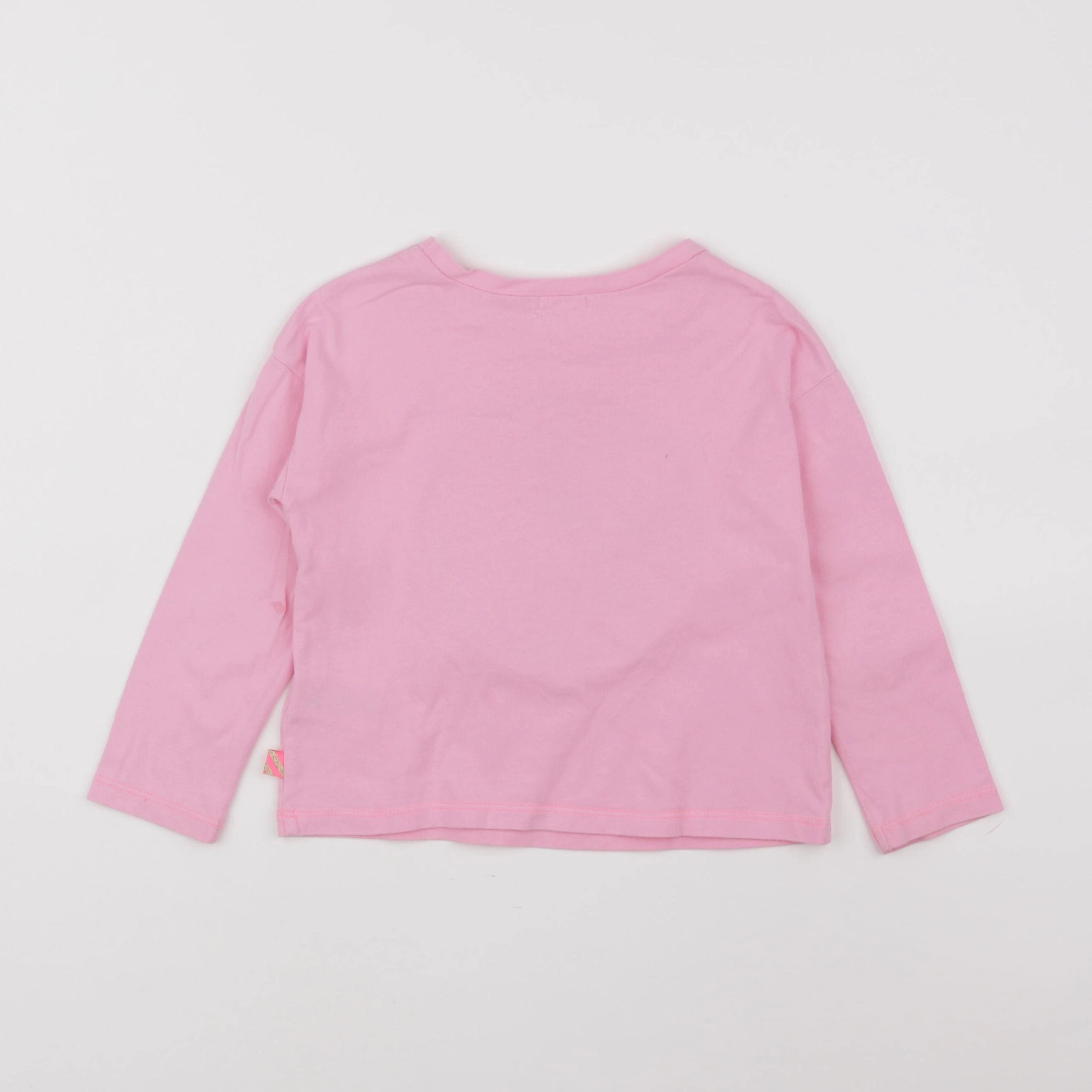 Billie Blush - tee-shirt rose - 4 ans