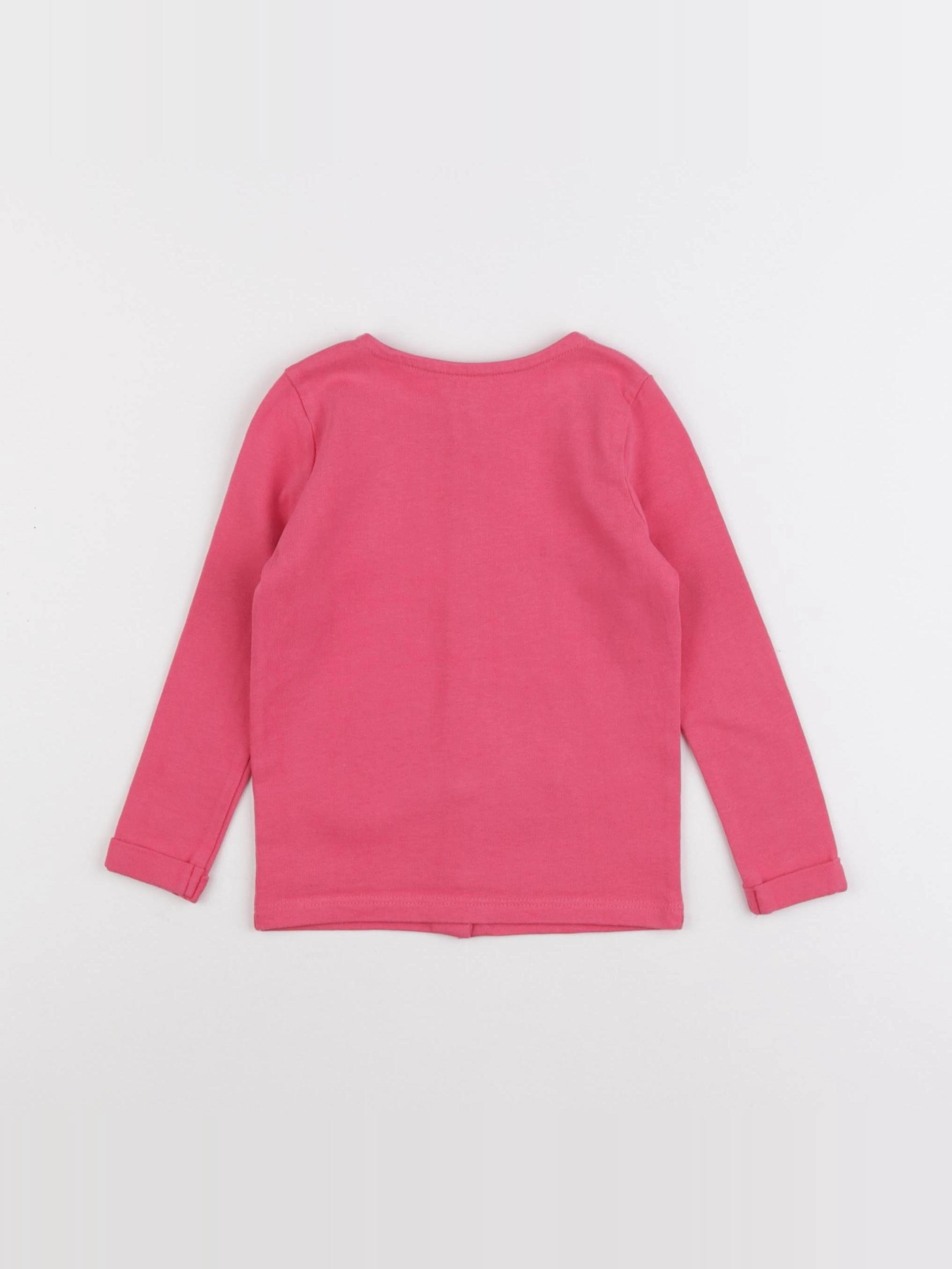 Vertbaudet - gilet rose - 2 ans