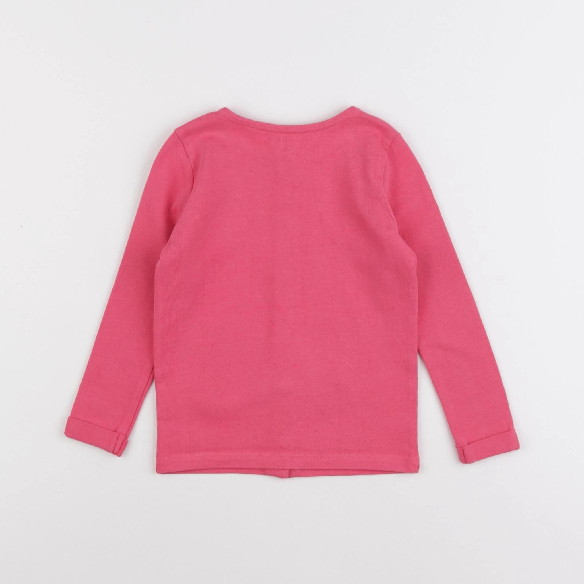 Vertbaudet - gilet rose - 2 ans