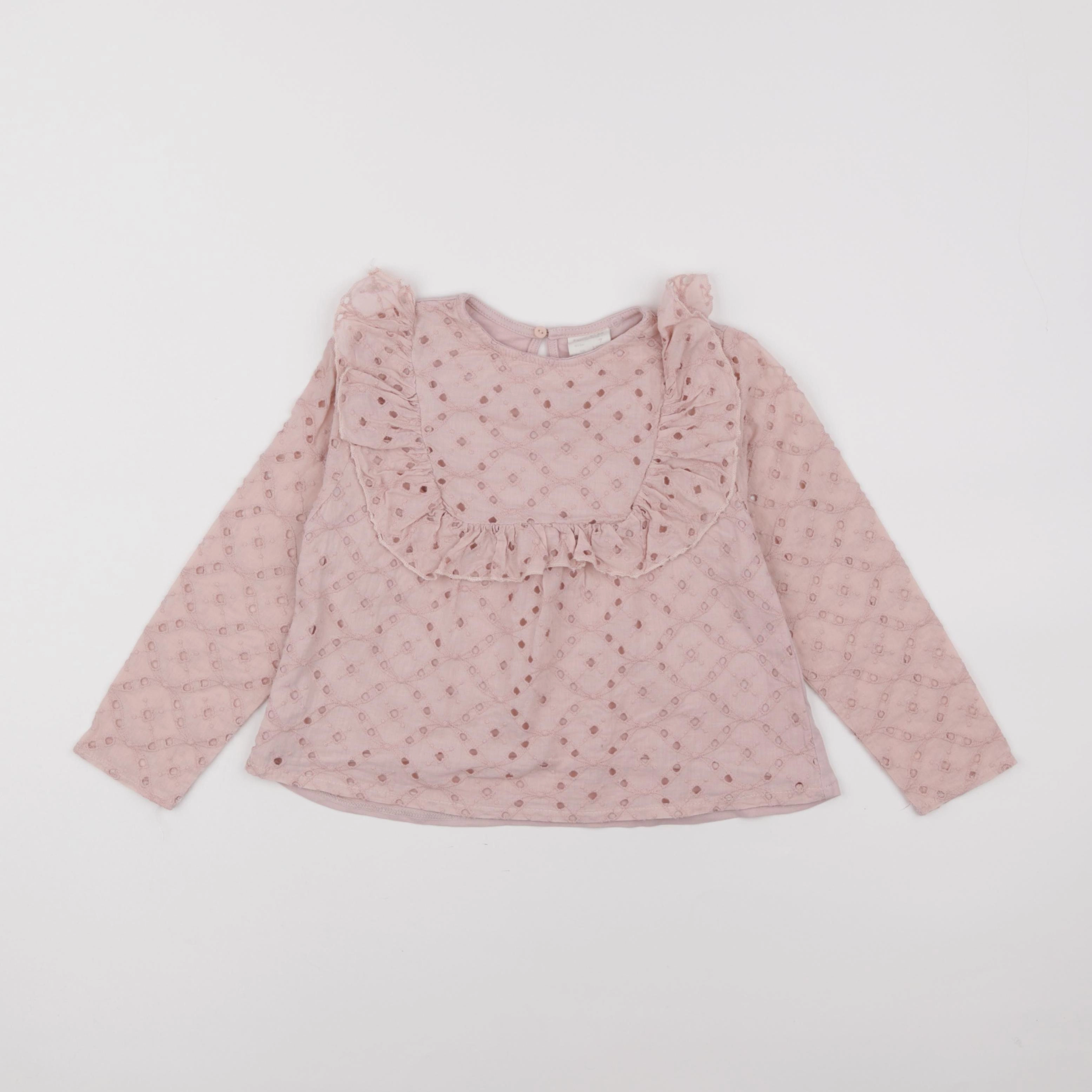 Zara - blouse rose - 7 ans