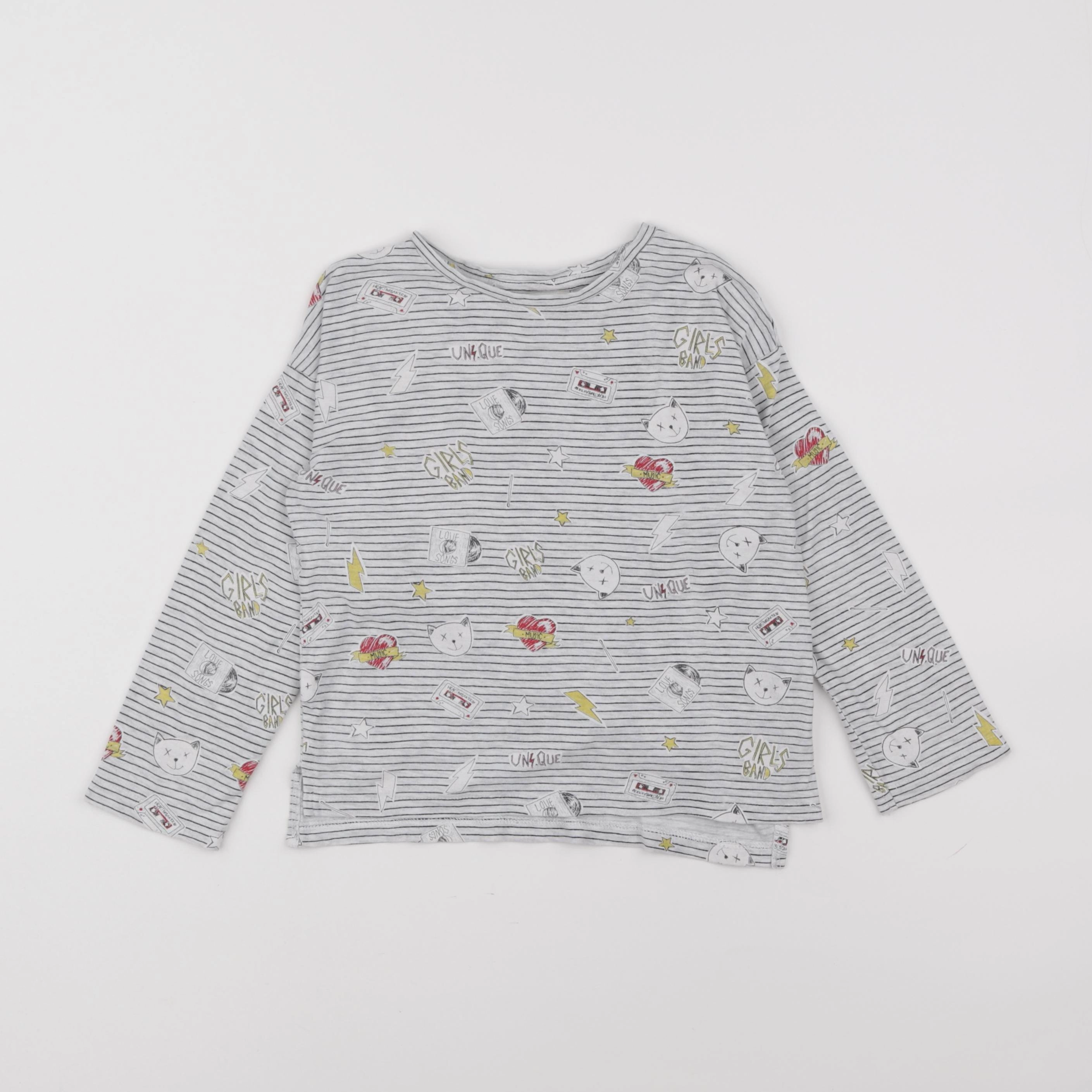 Zara - tee-shirt gris - 6 ans