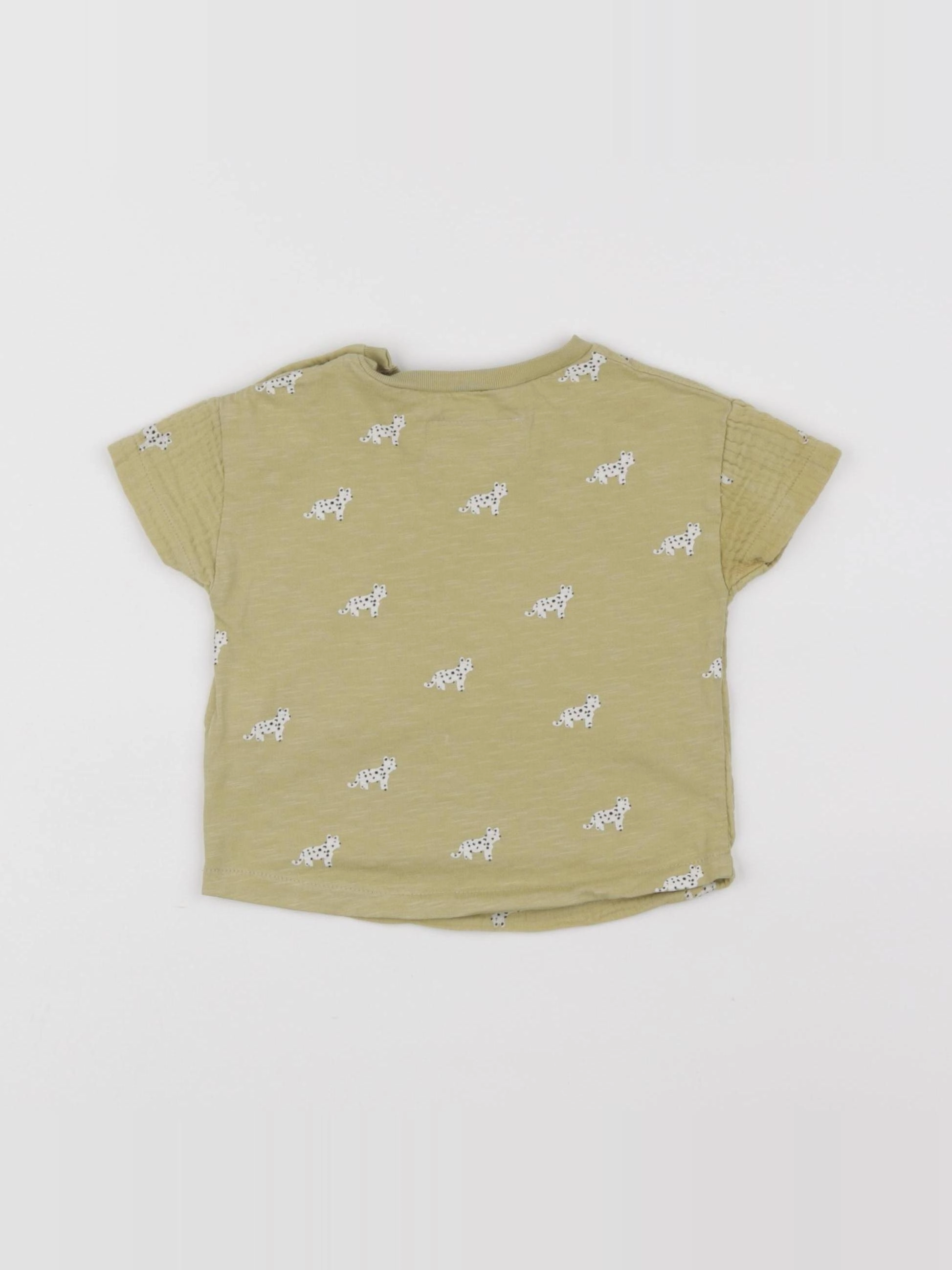 Zara - tee-shirt jaune - 3/6 mois