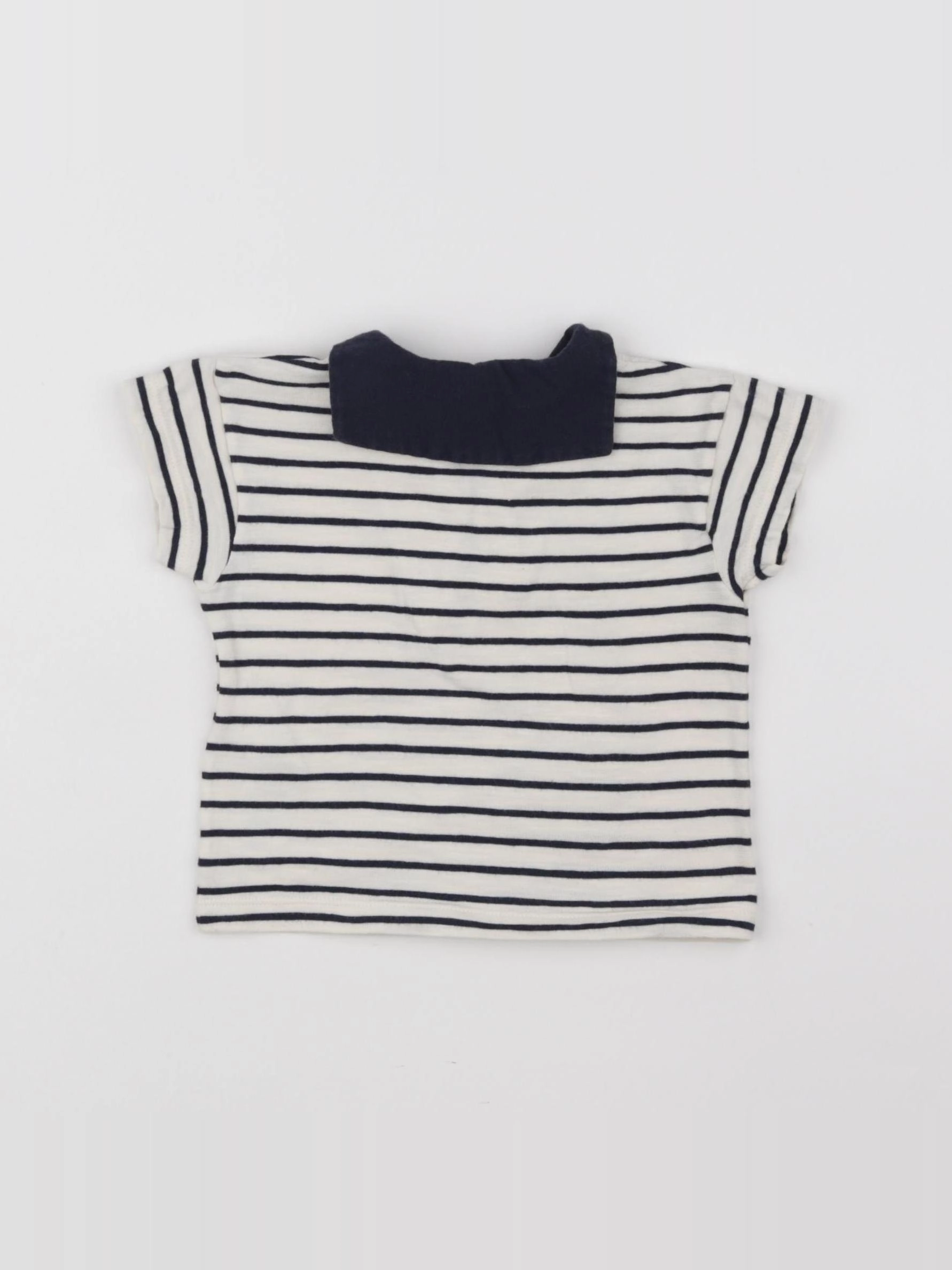 Petit Bateau - tee-shirt blanc - 6 mois