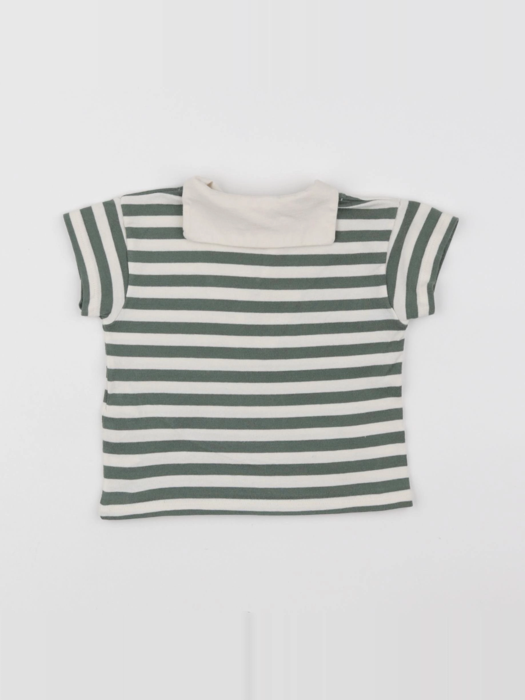 Petit Bateau - tee-shirt vert - 6 mois