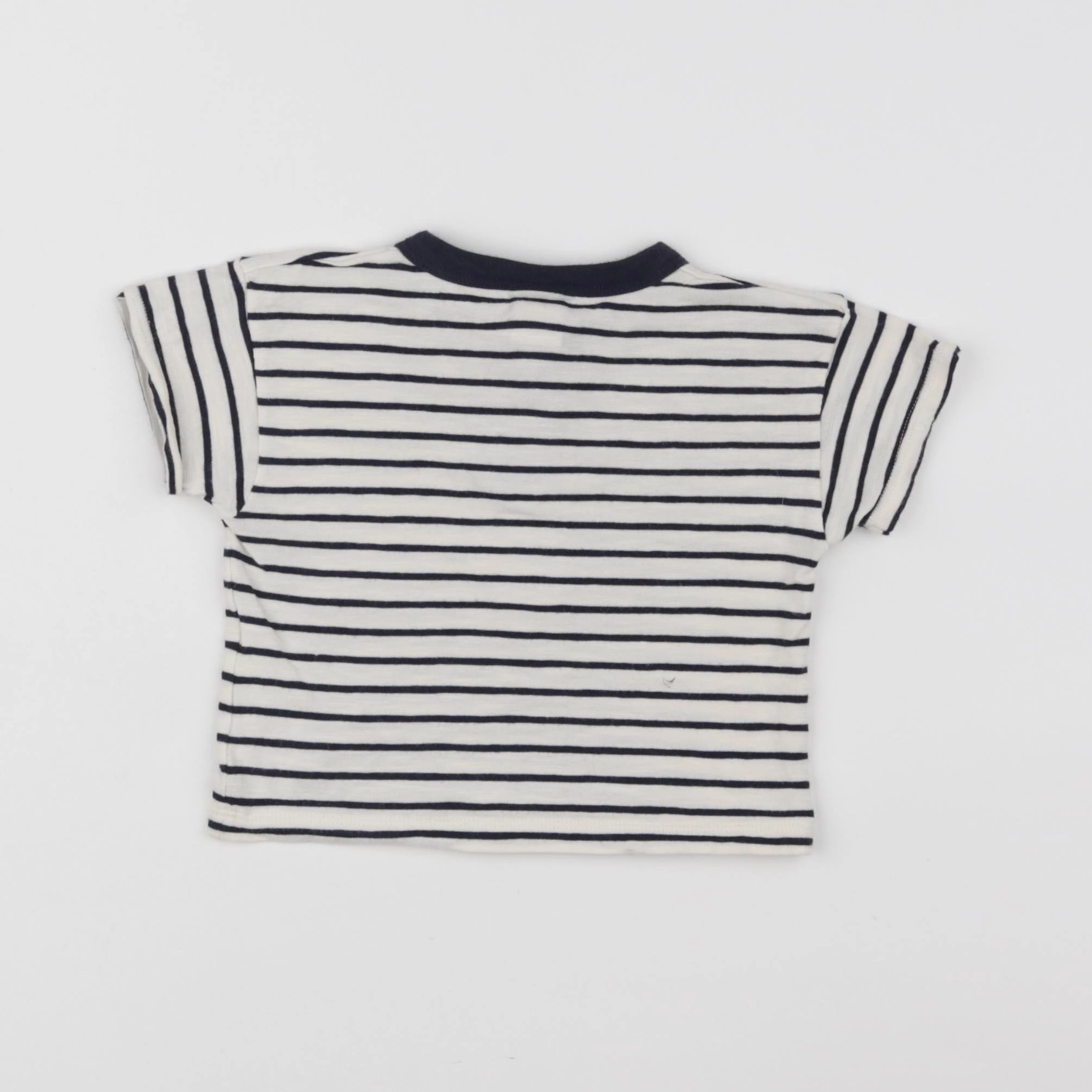 Petit Bateau - tee-shirt bleu - 6 mois