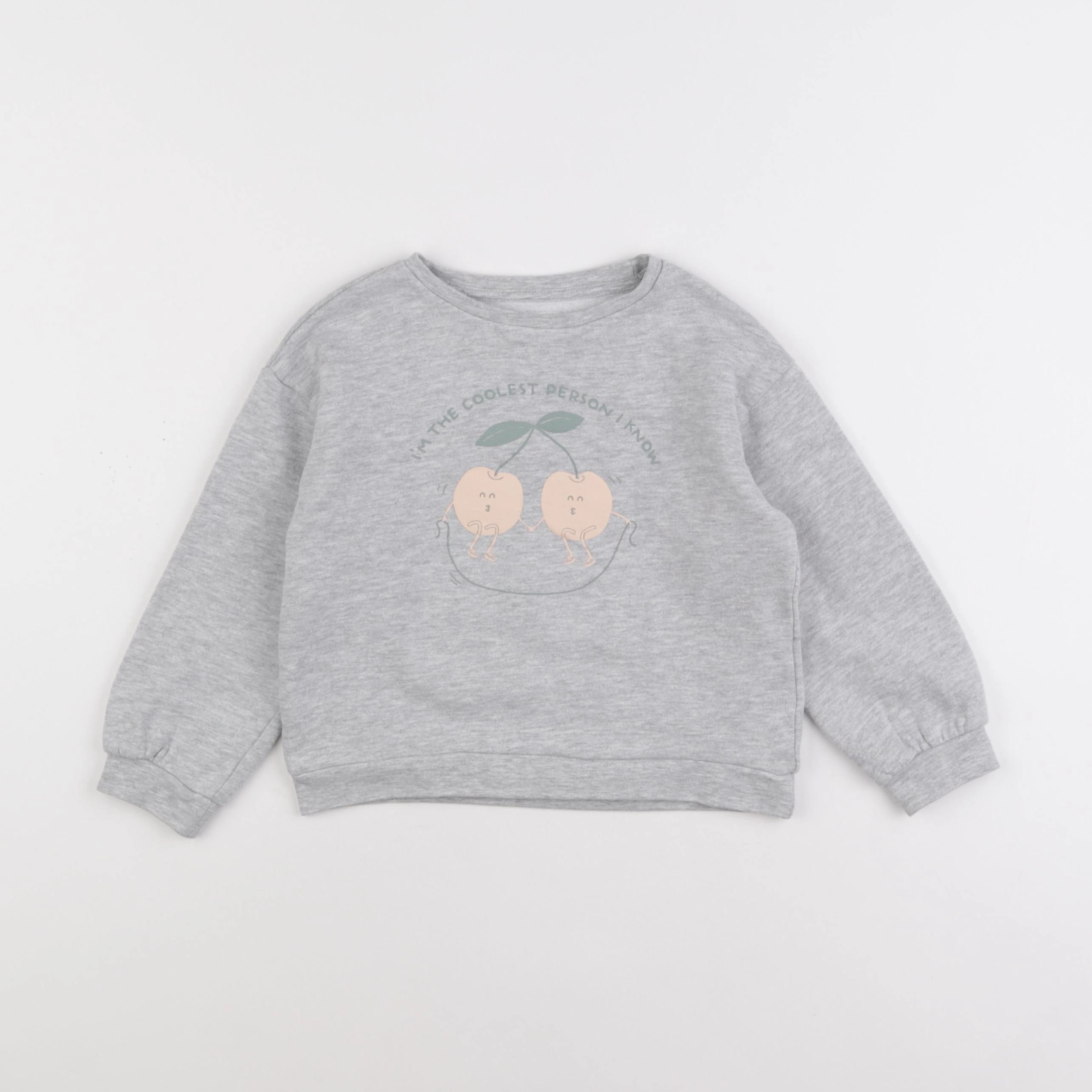 Vertbaudet - sweat gris - 5 ans