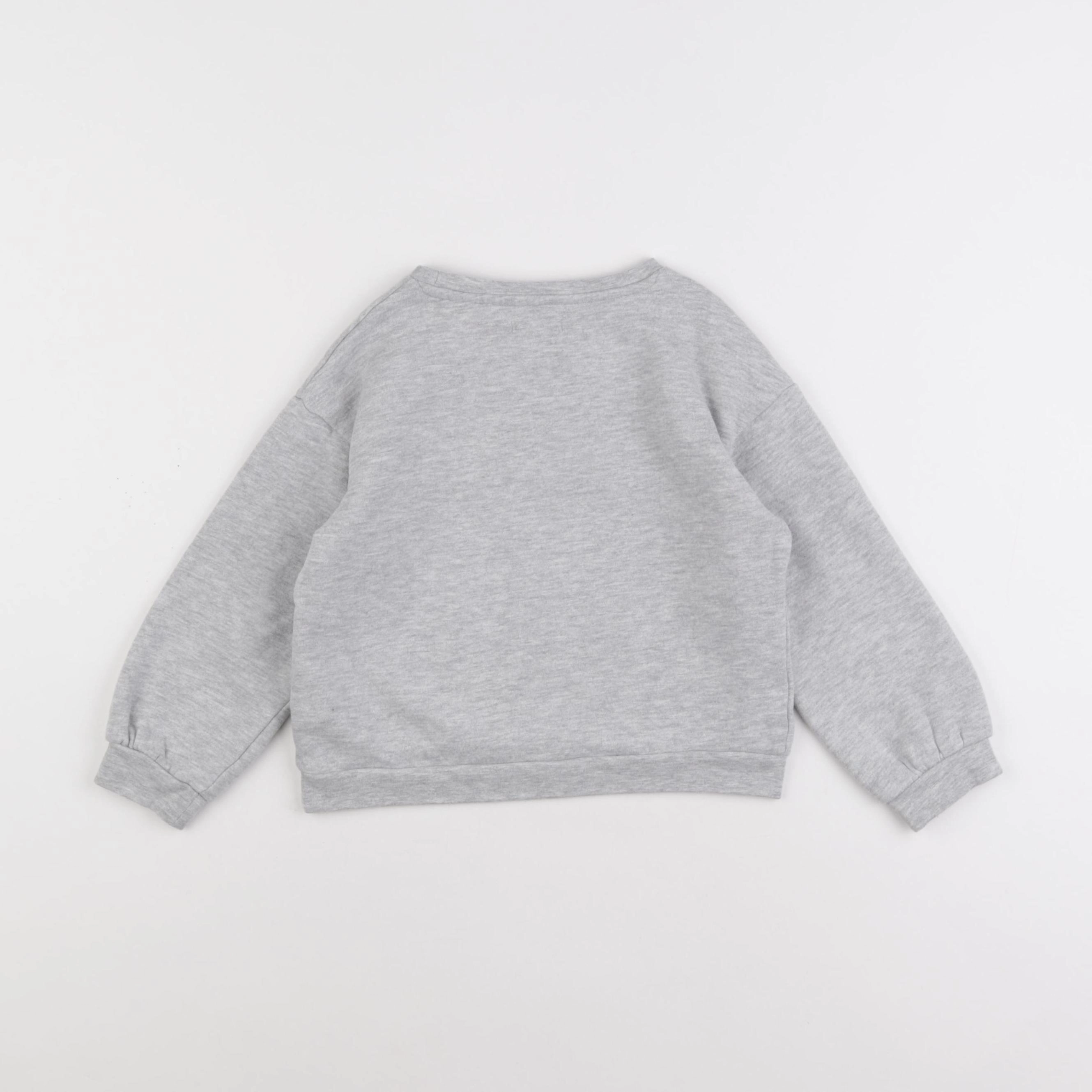 Vertbaudet - sweat gris - 5 ans