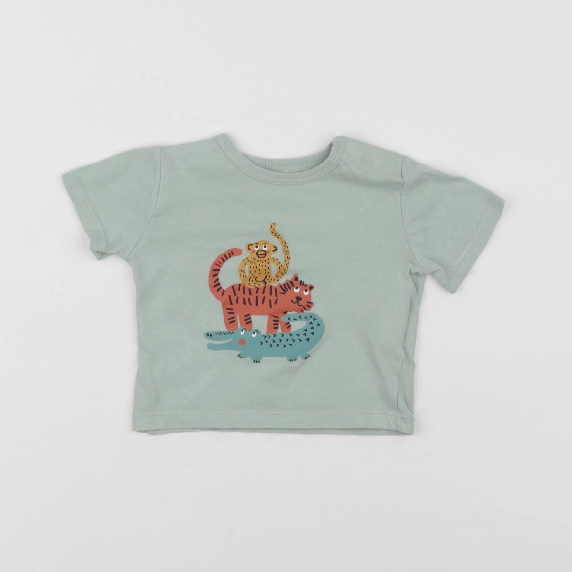 Boutchou - tee-shirt vert - 6 mois