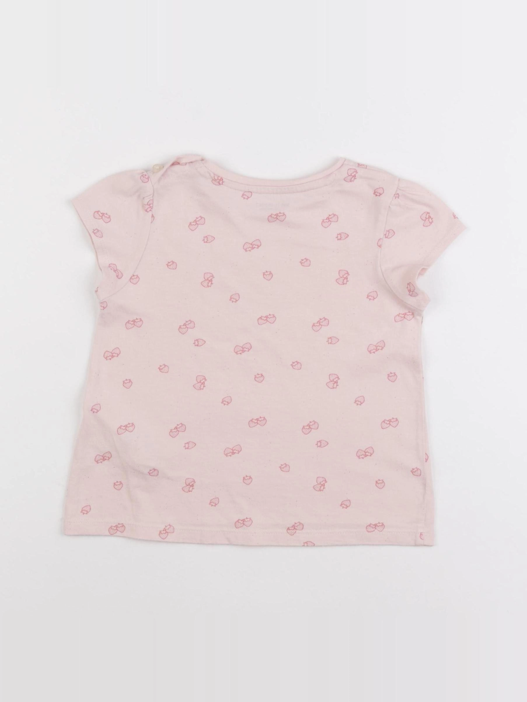 Vertbaudet - tee-shirt rose - 2 ans