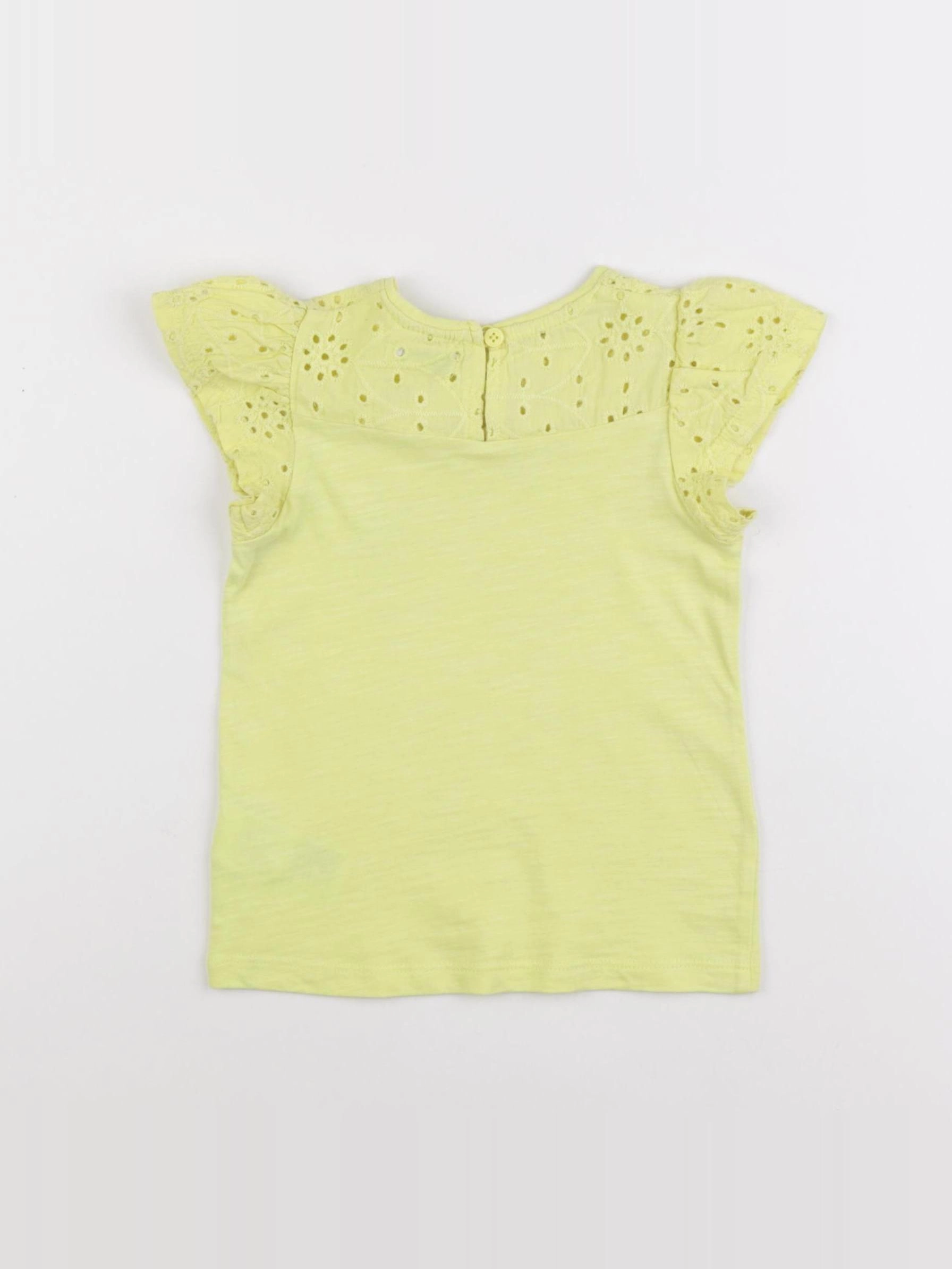 Vertbaudet - tee-shirt jaune - 2 ans