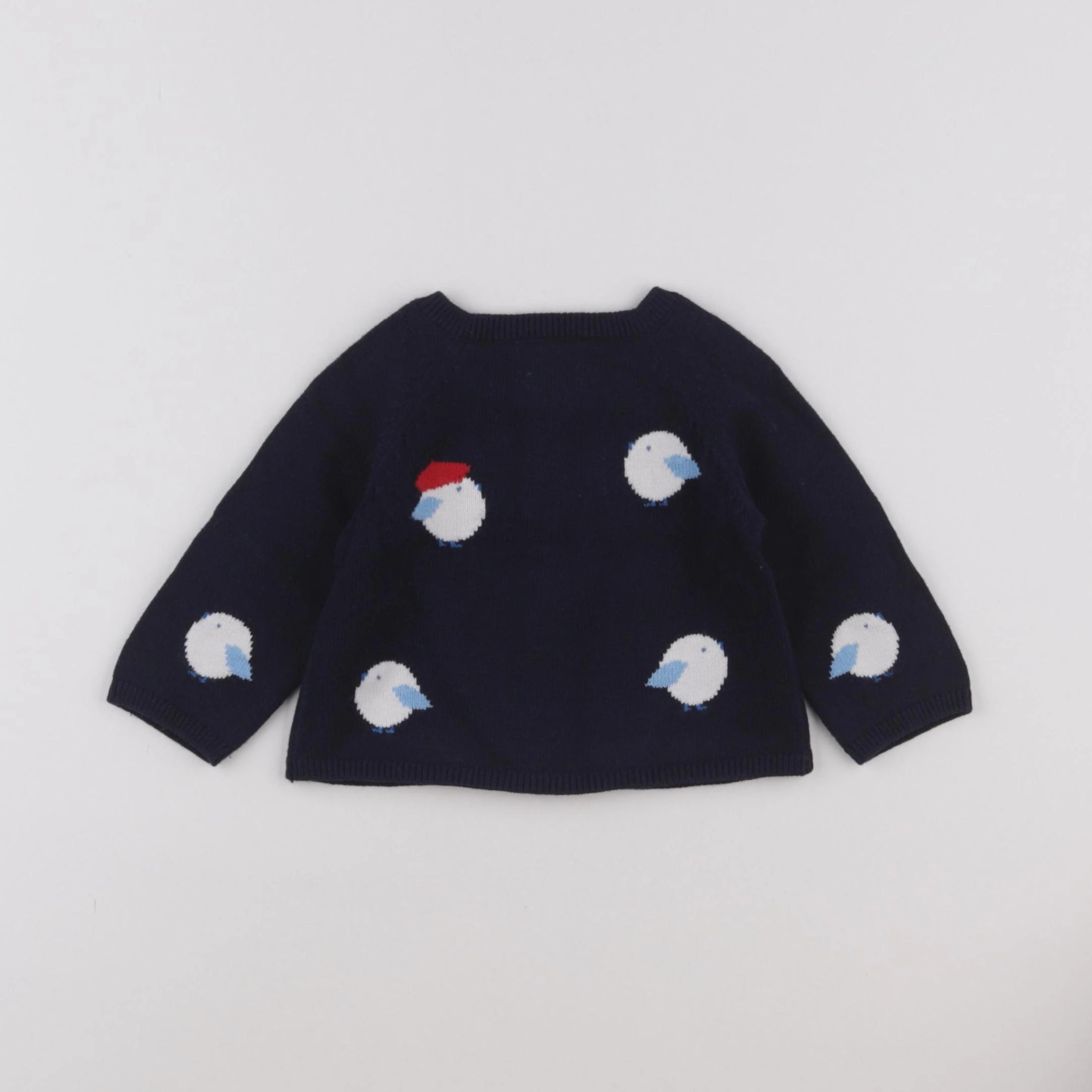 Jacadi - gilet bleu - 6 mois