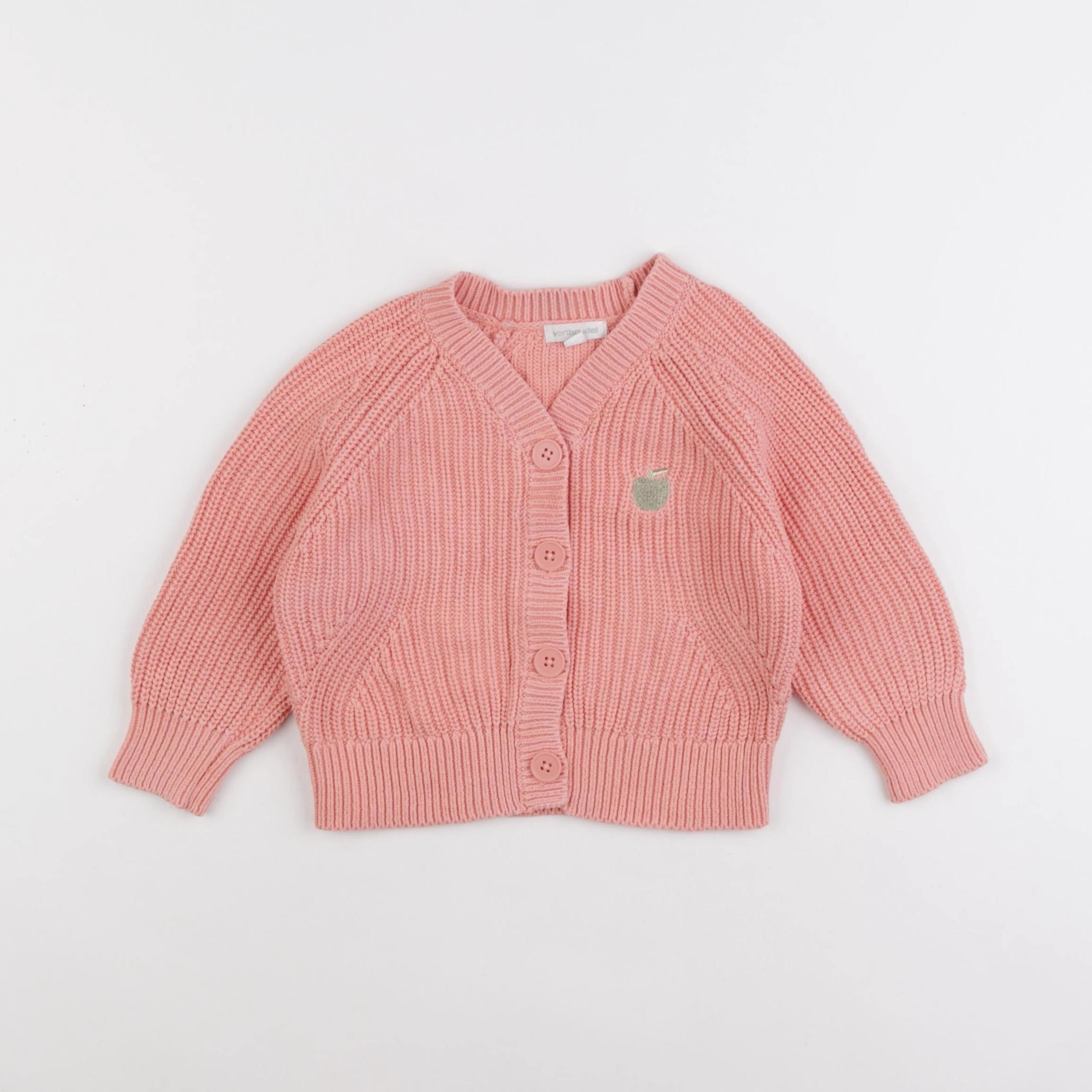 Vertbaudet - gilet rose - 2 ans