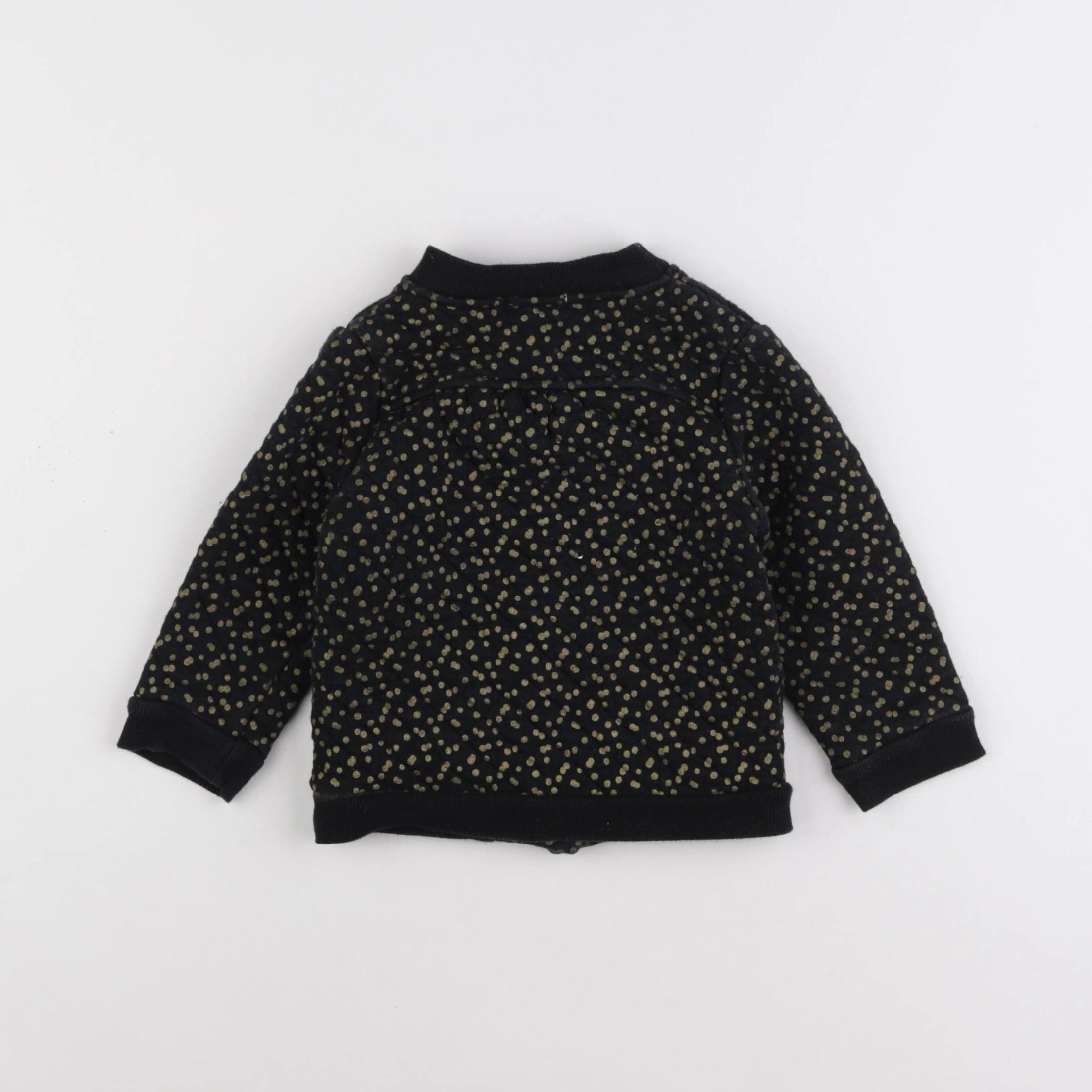 Vertbaudet - sweat noir - 18 mois