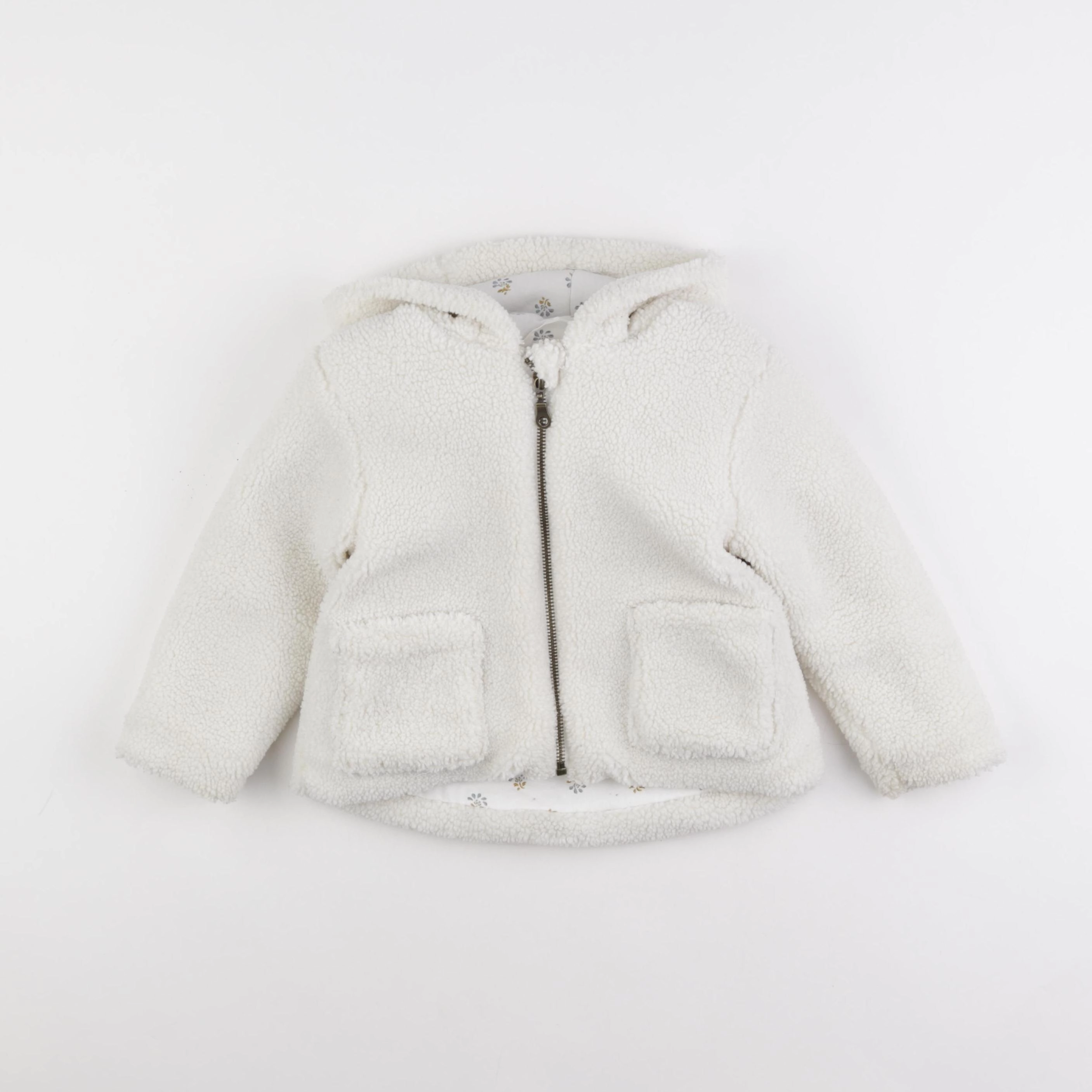Vertbaudet - manteau blanc - 2 ans