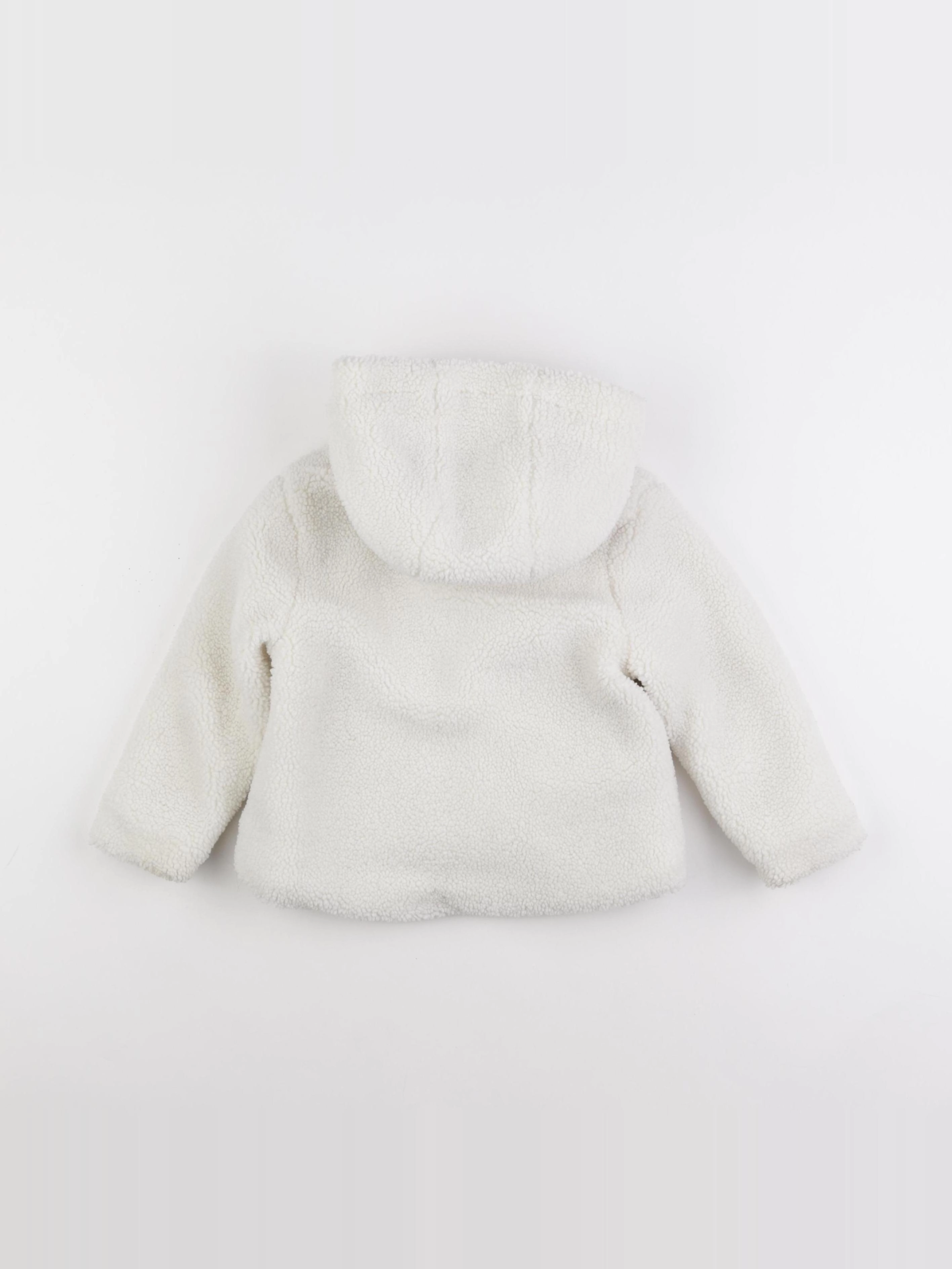 Vertbaudet - manteau blanc - 2 ans