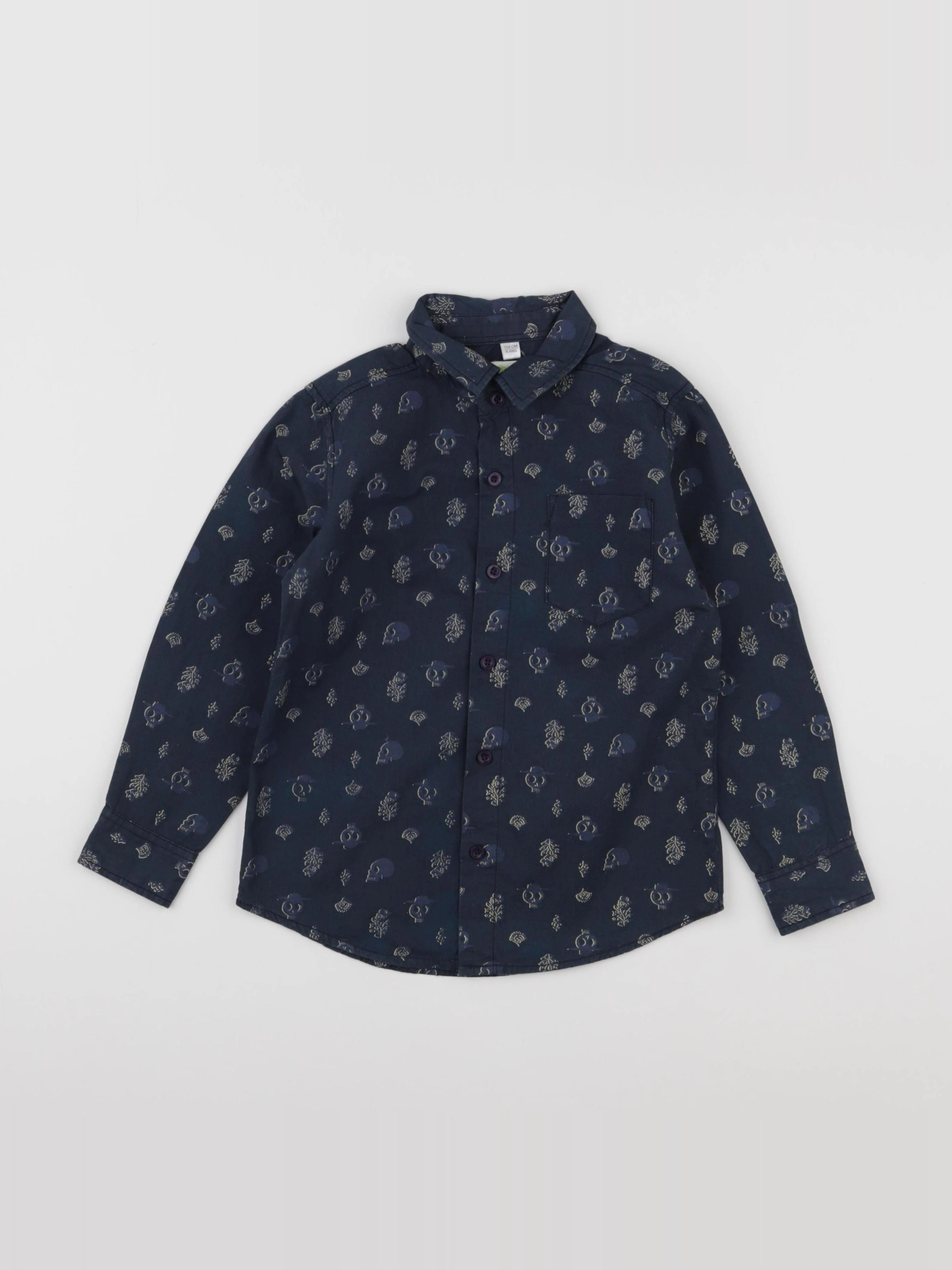 Vertbaudet - chemise bleu - 6 ans