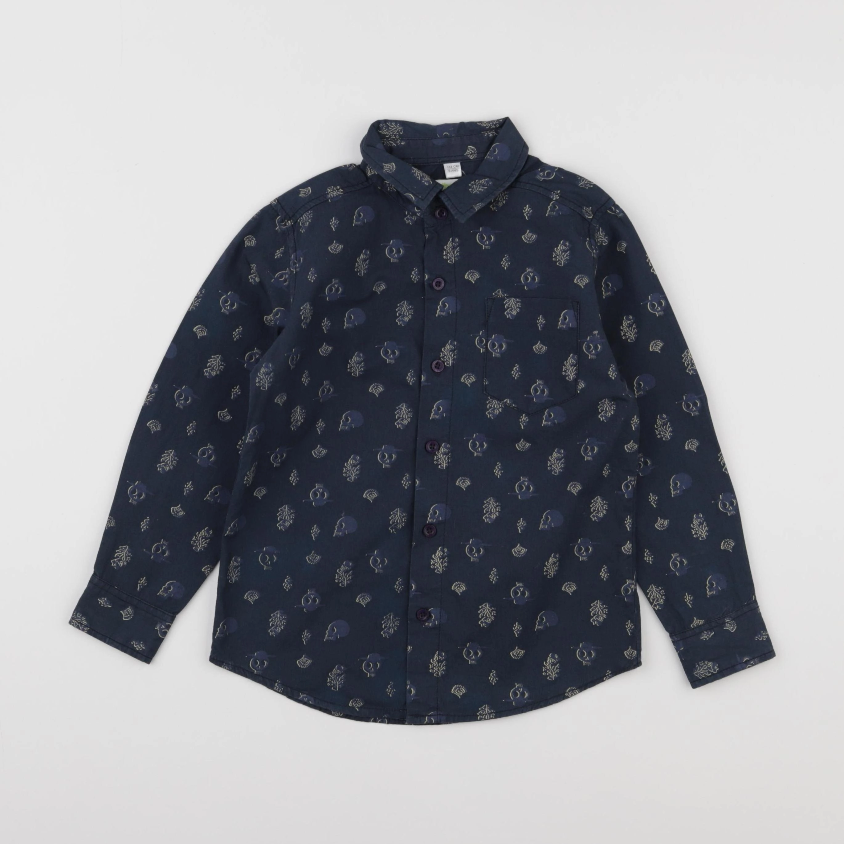 Vertbaudet - chemise bleu - 6 ans