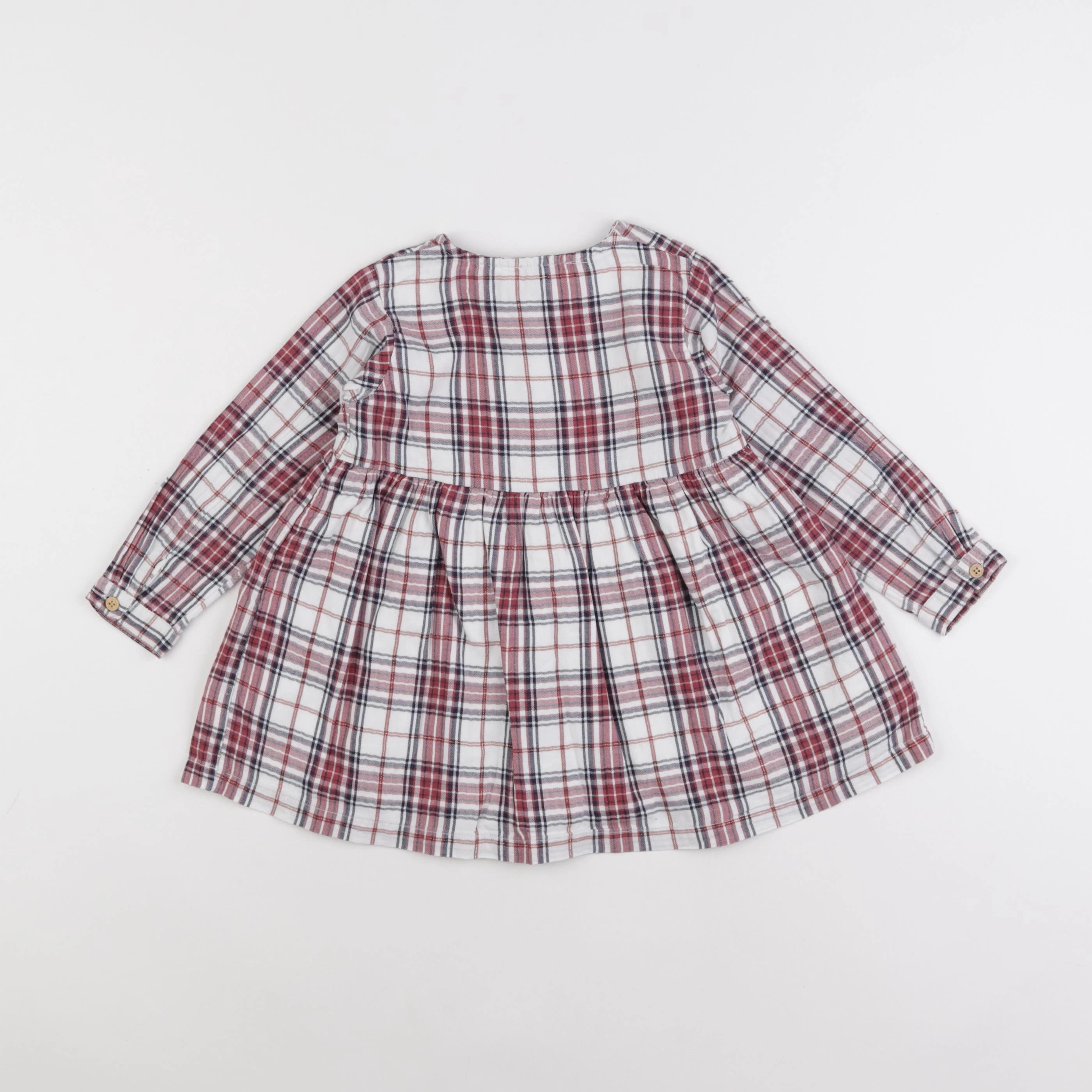 Vertbaudet - robe rouge - 2 ans