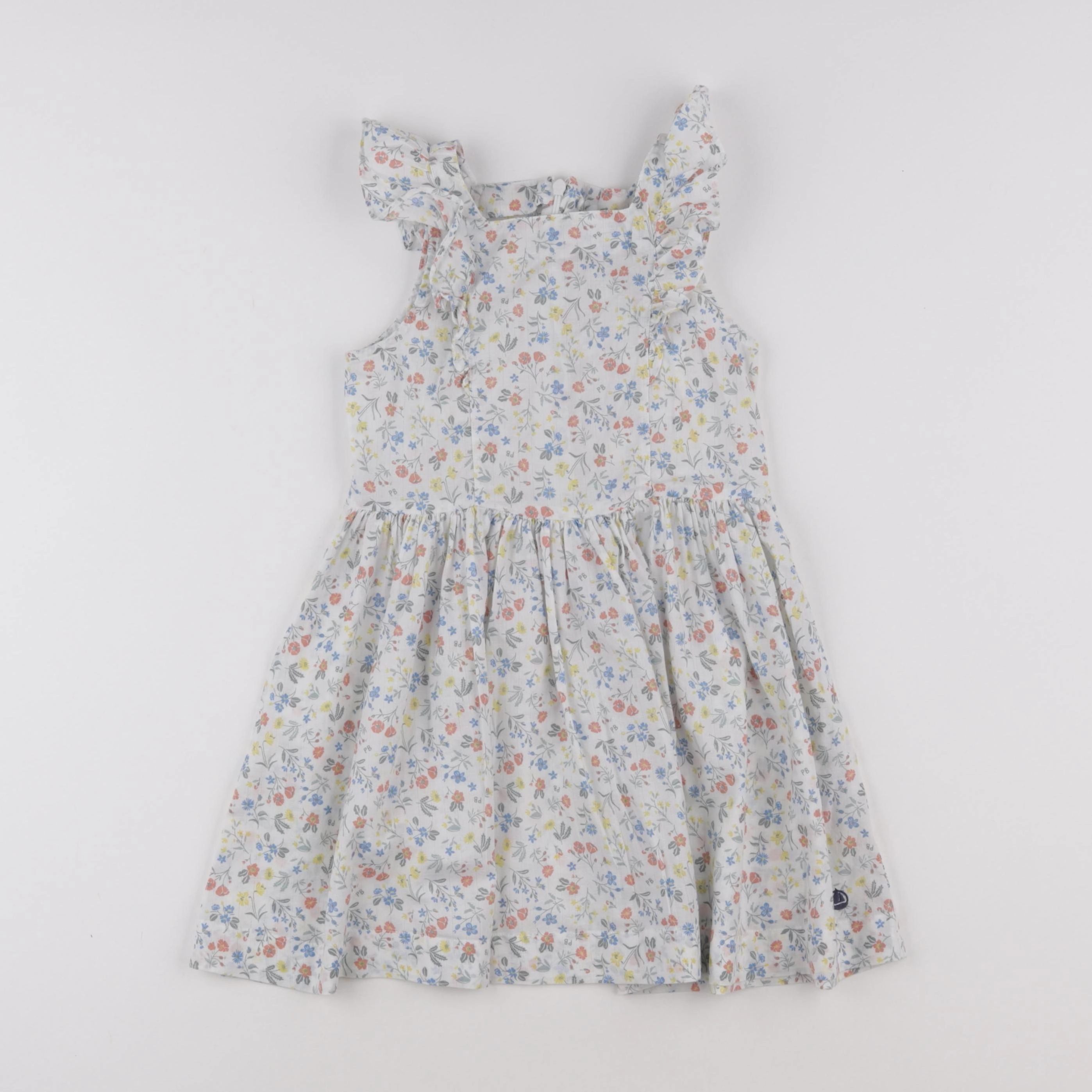 Petit Bateau - robe blanc - 5 ans