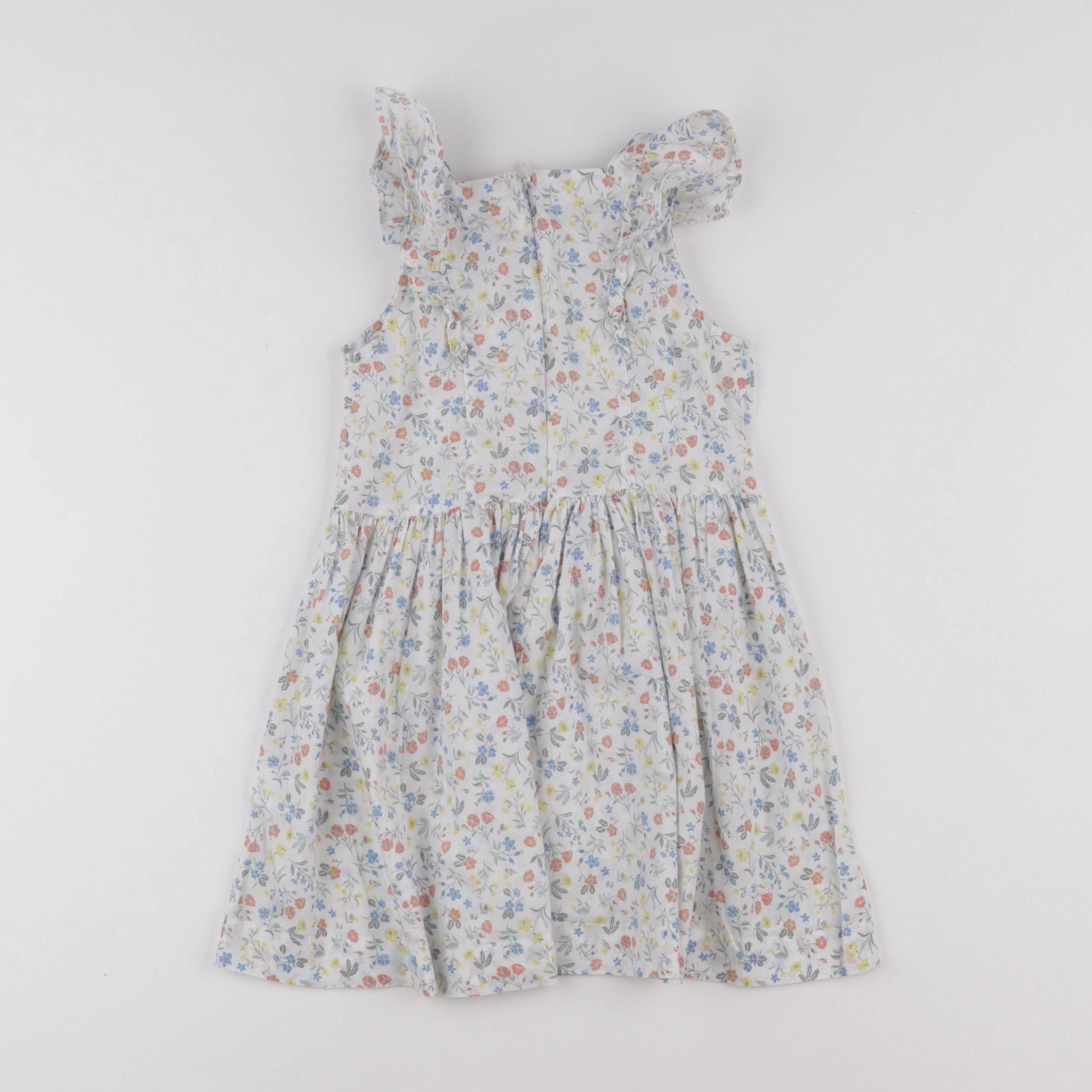 Petit Bateau - robe blanc - 5 ans