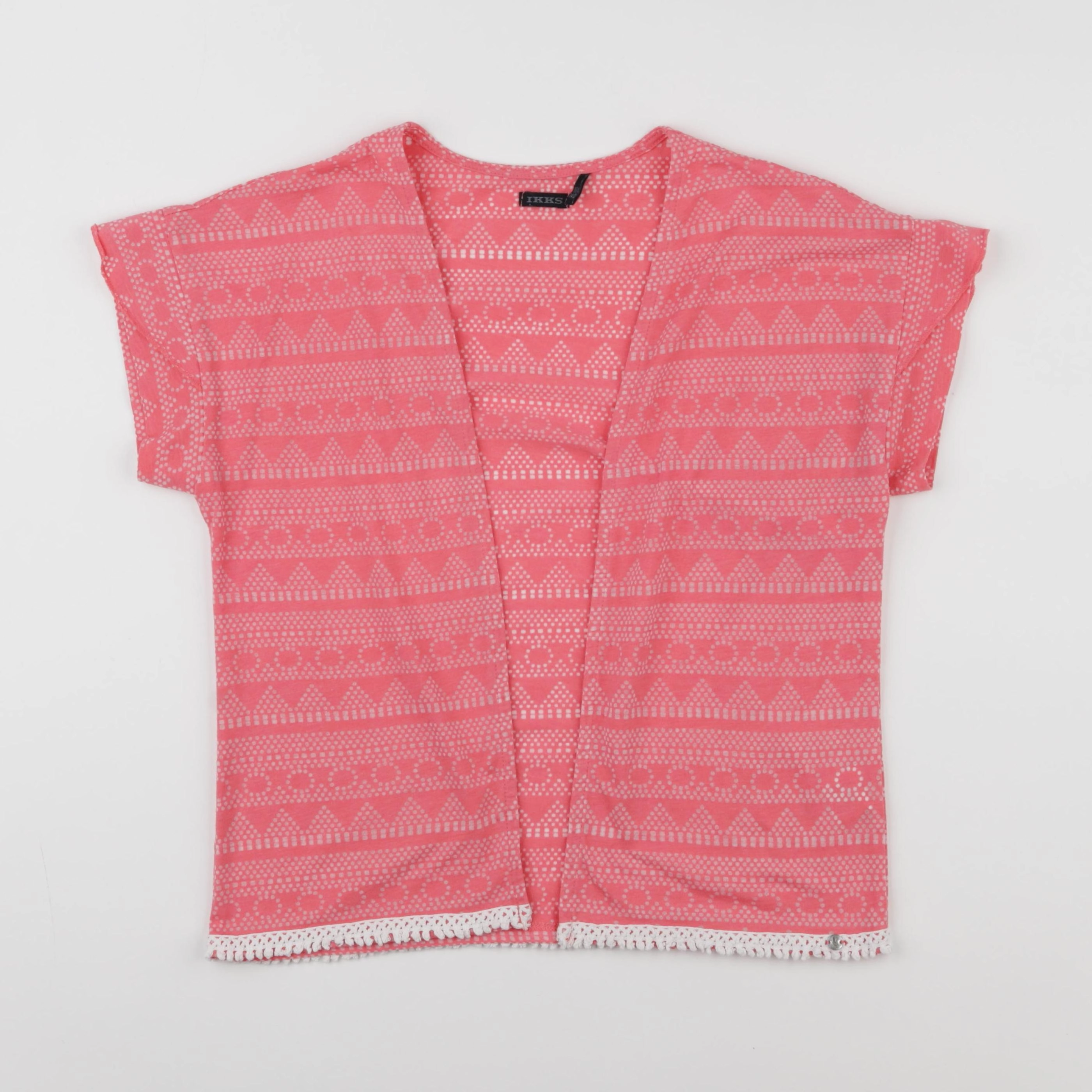 IKKS - gilet rose - 10 ans
