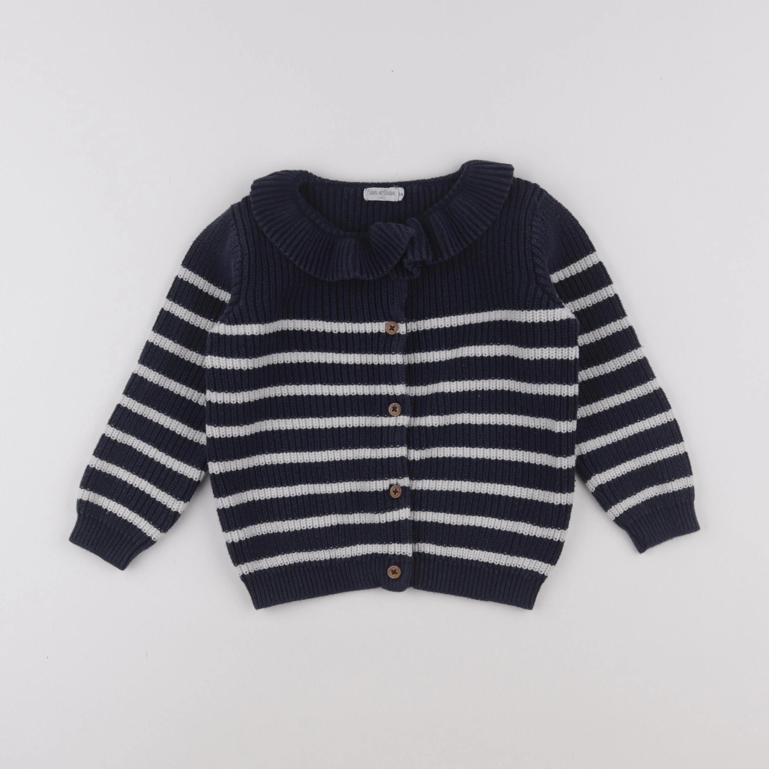 Eden & Victor - gilet bleu - 5 ans