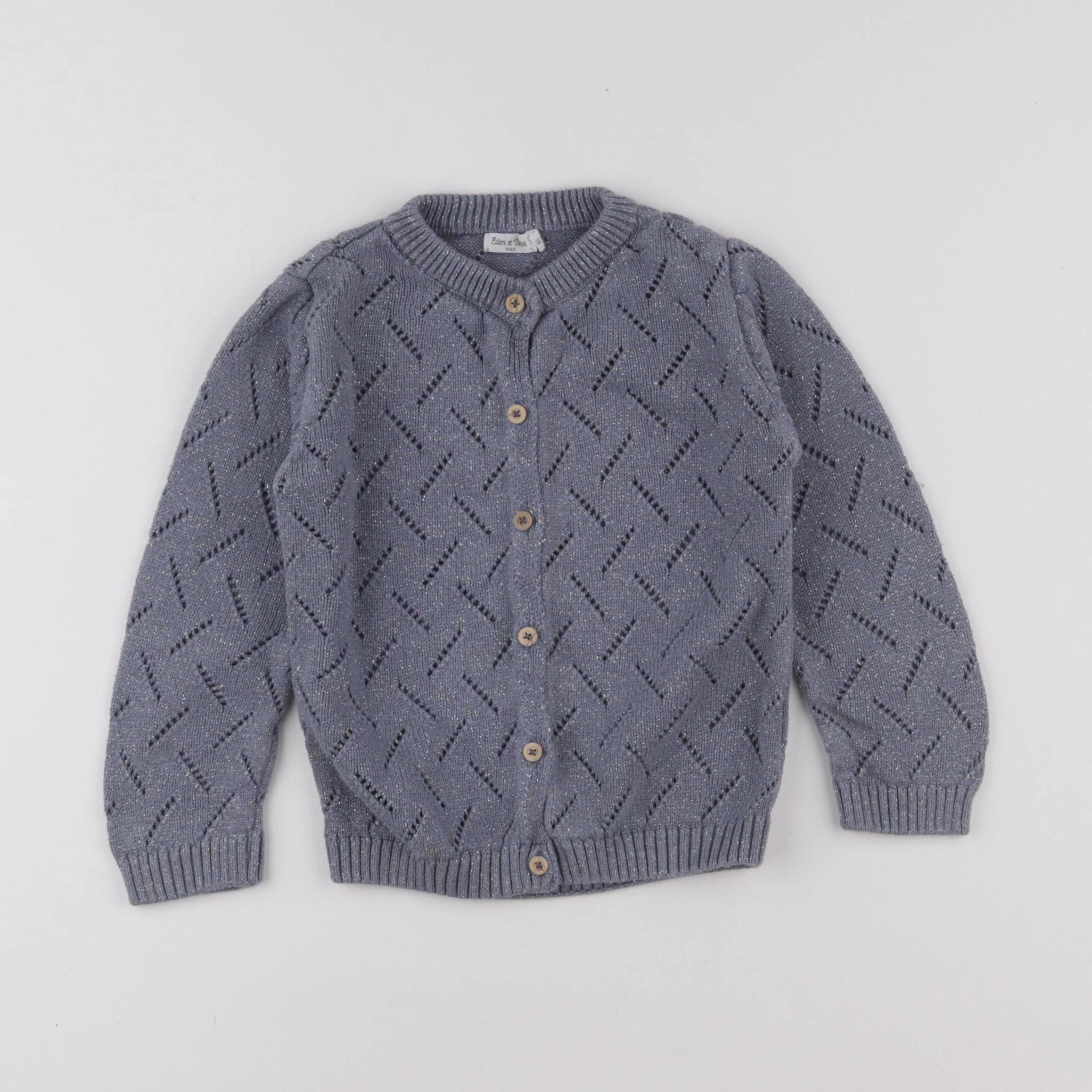 Eden & Victor - gilet bleu - 5 ans