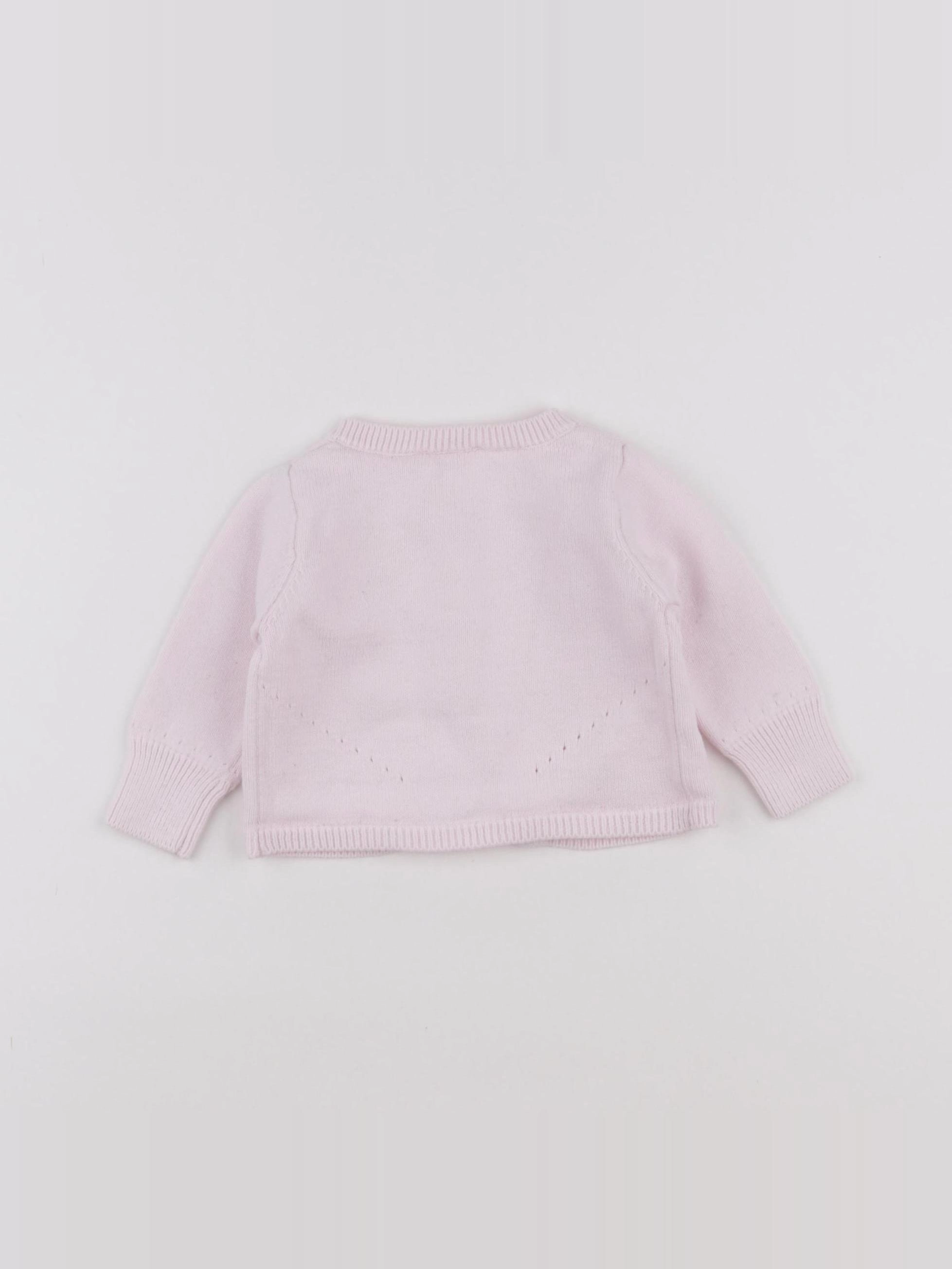 Jacadi - gilet rose - 6 mois