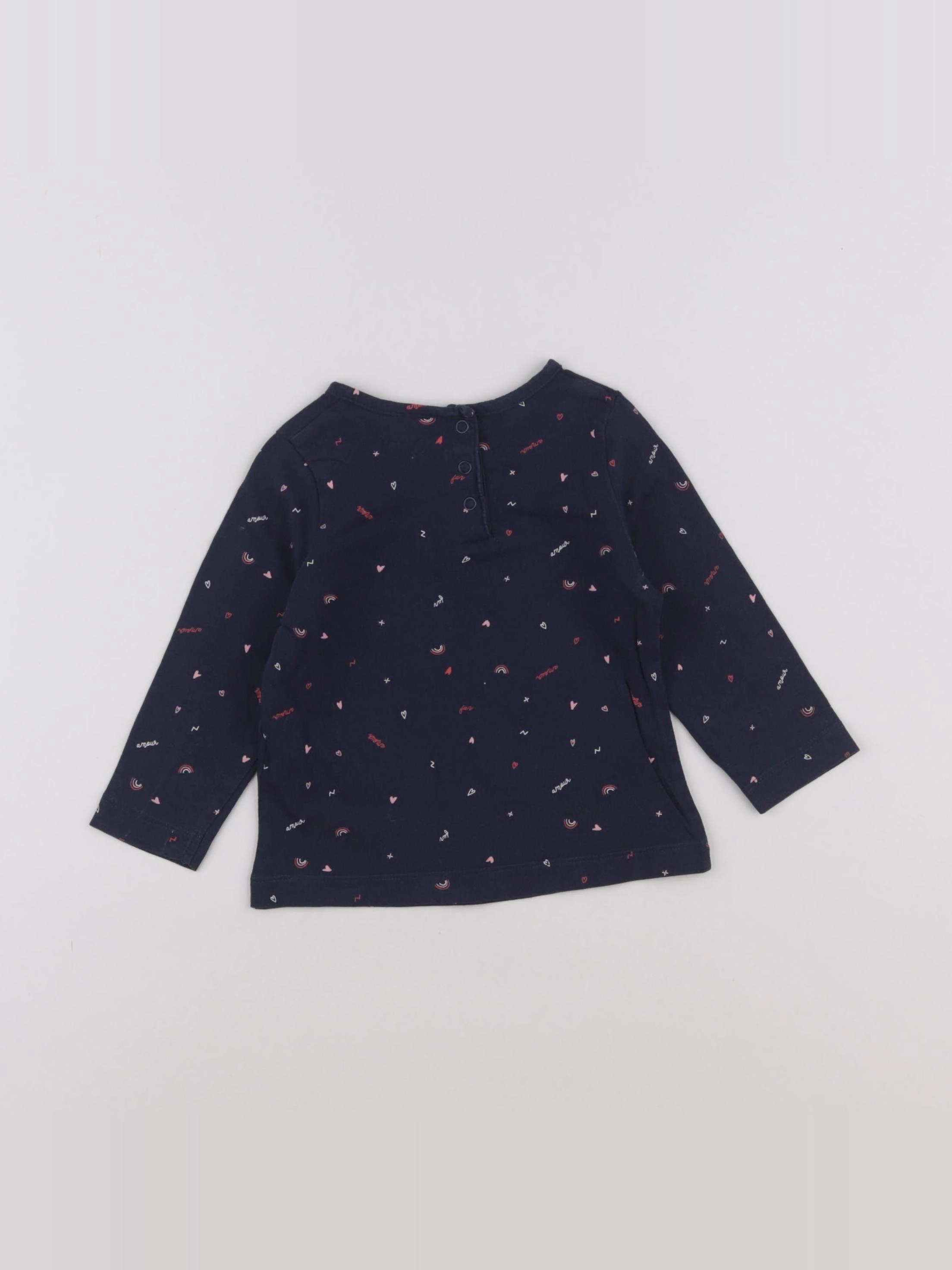 Tape à l'oeil - tee-shirt bleu - 12 mois
