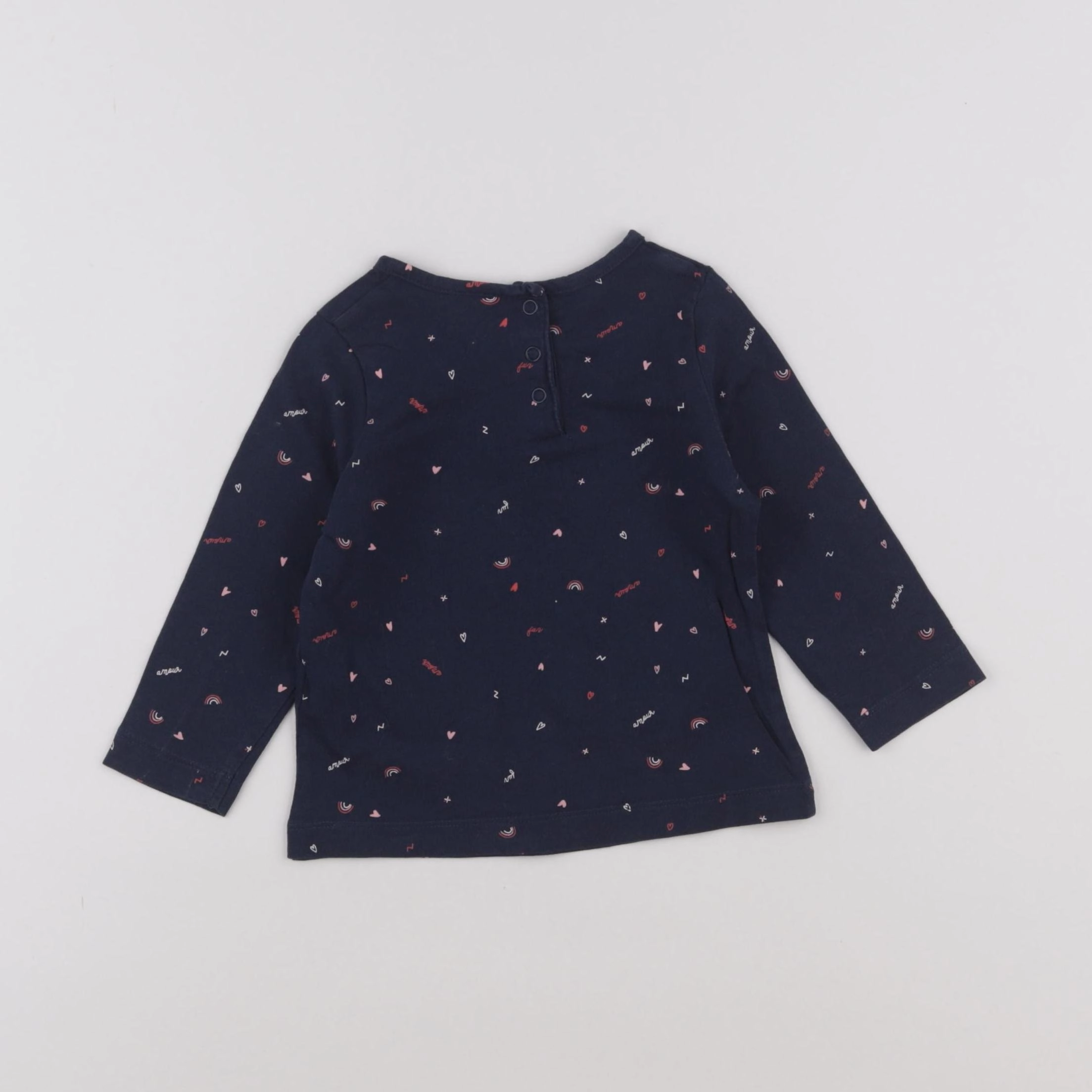Tape à l'oeil - tee-shirt bleu - 12 mois