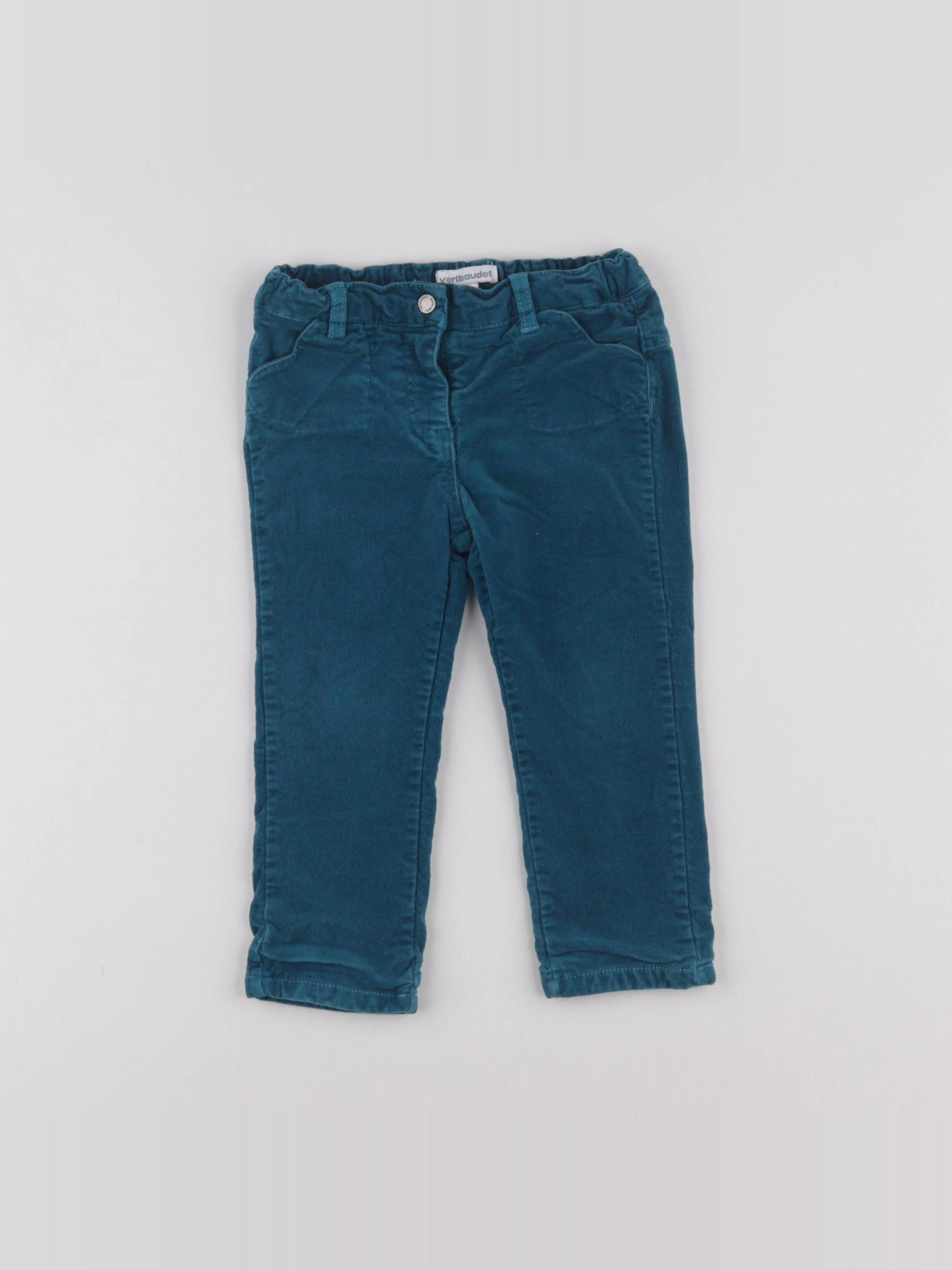 Vertbaudet - pantalon bleu - 18 mois