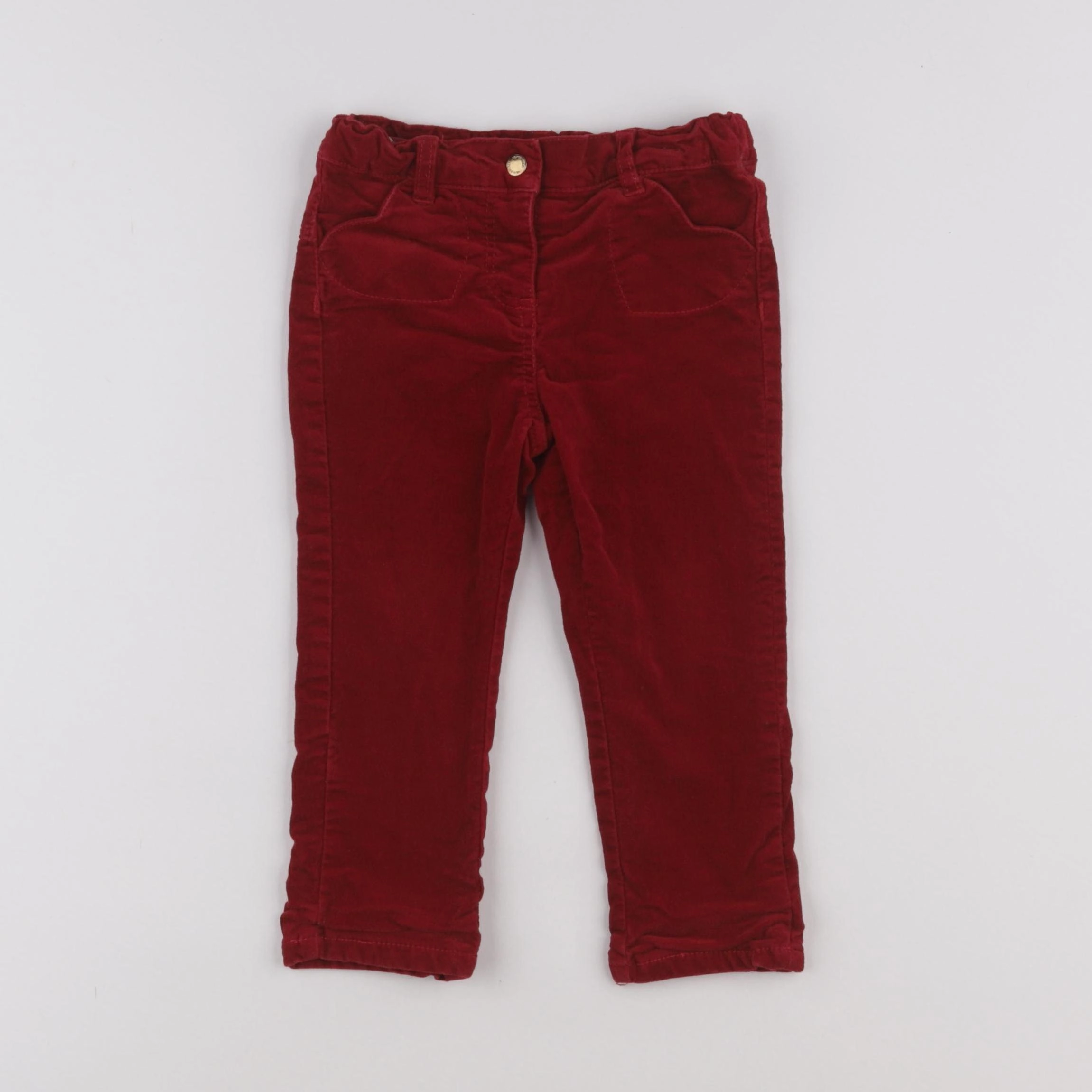 Vertbaudet - pantalon rouge - 18 mois