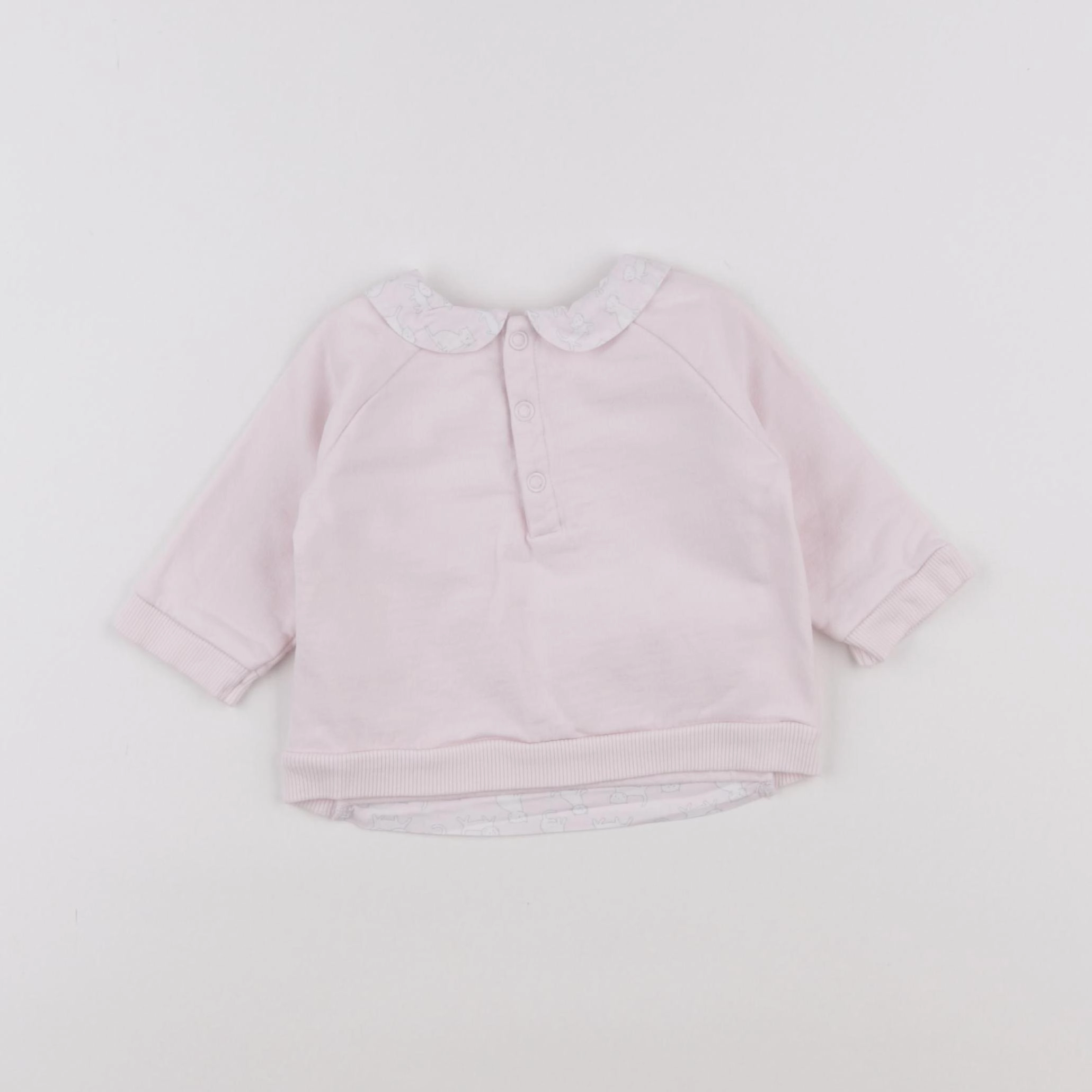 Jacadi - sweat rose - 6 mois