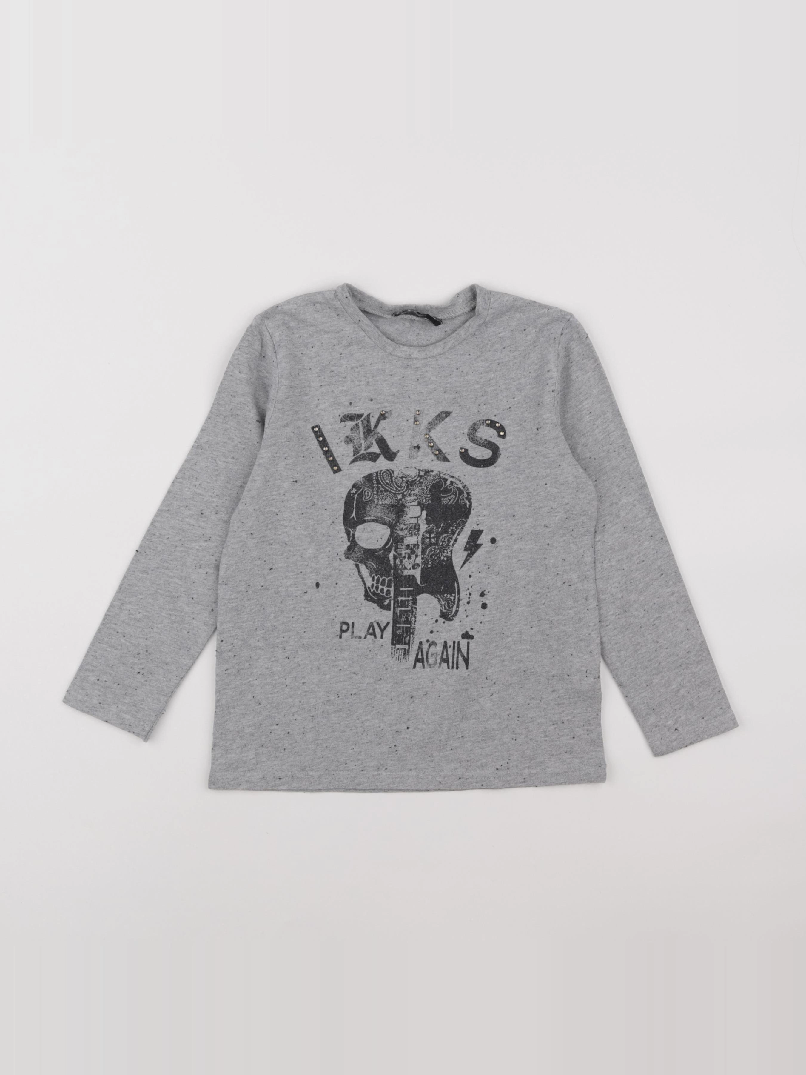 IKKS - tee-shirt gris - 5 ans