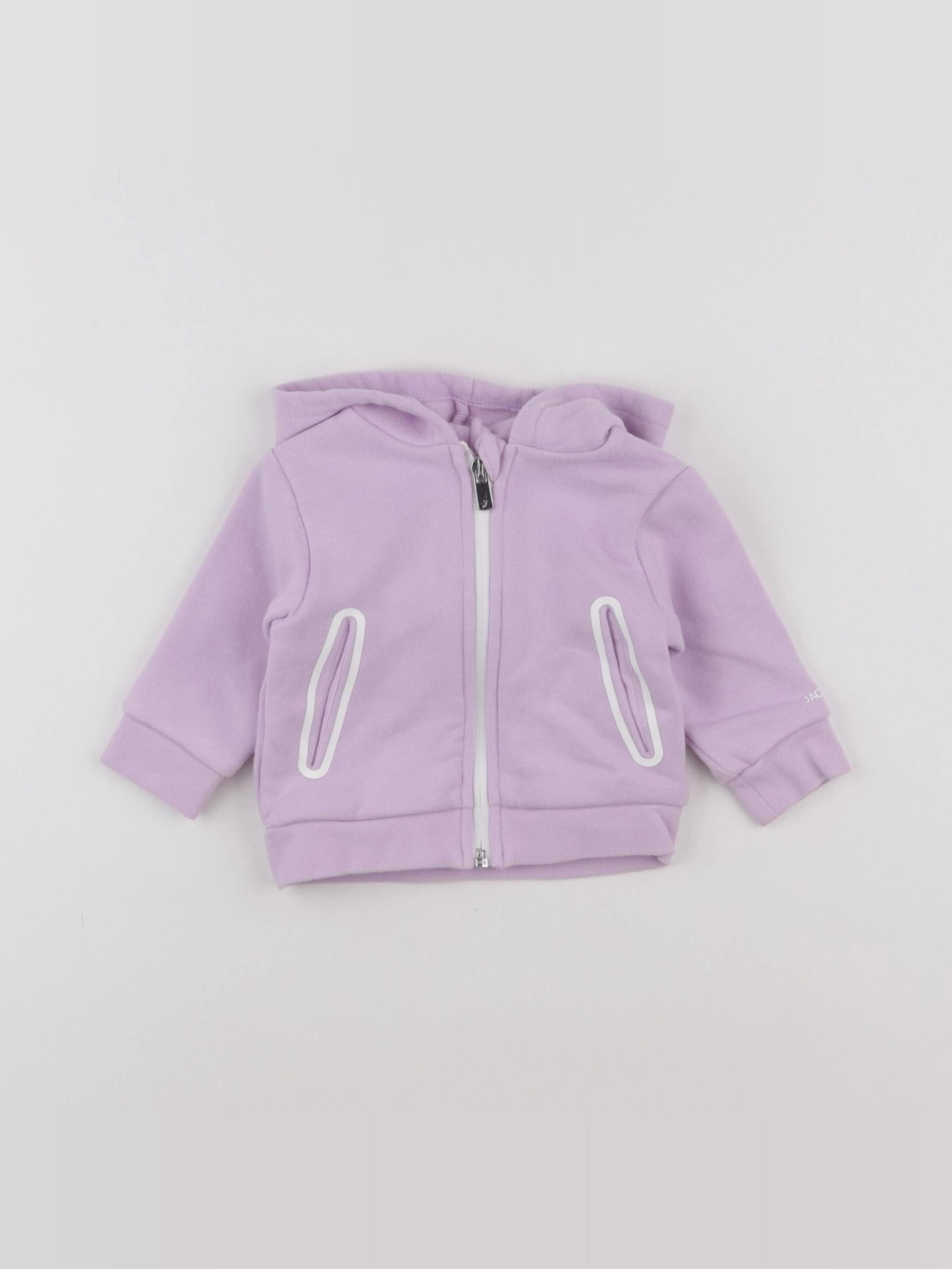Jacadi - sweat violet - 6 mois