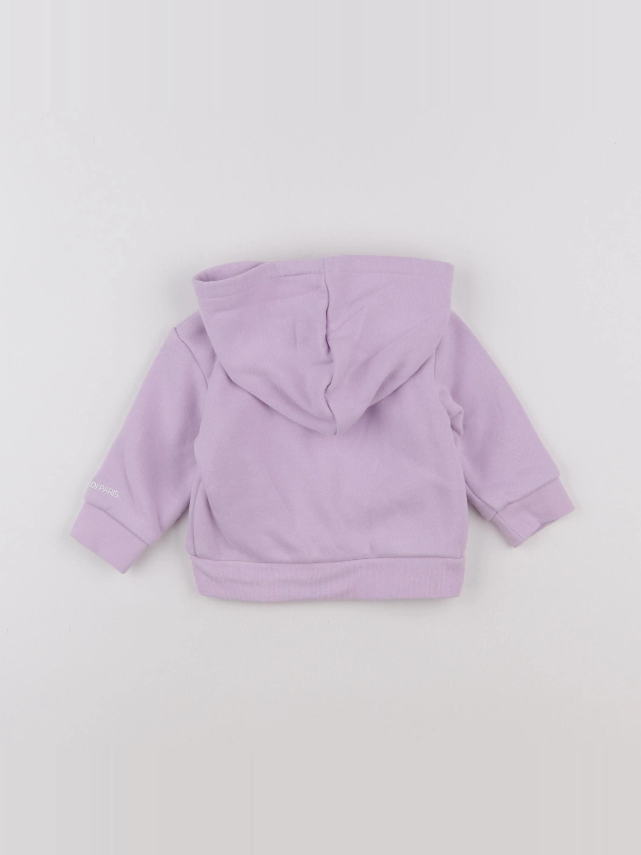 Jacadi - sweat violet - 6 mois
