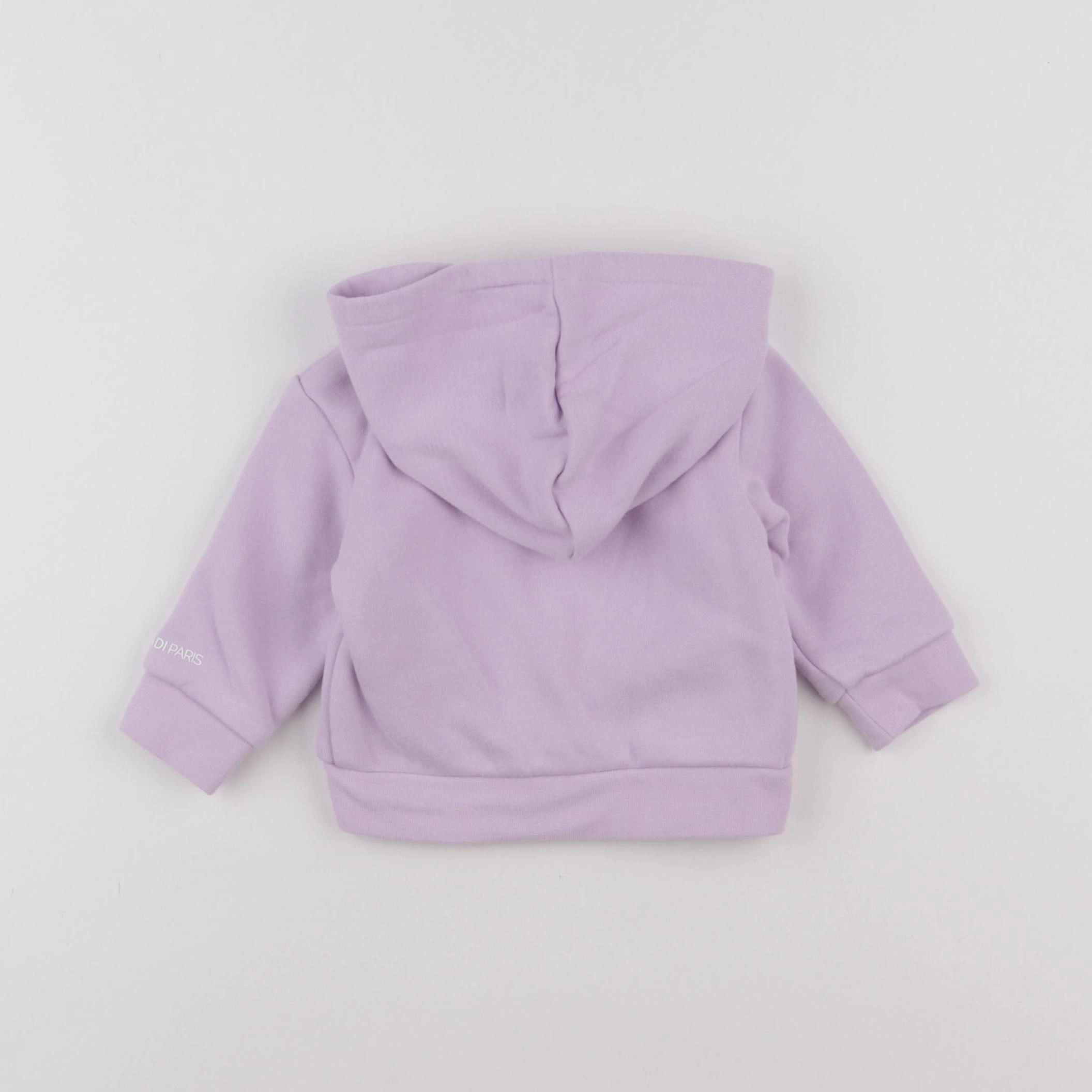 Jacadi - sweat violet - 6 mois