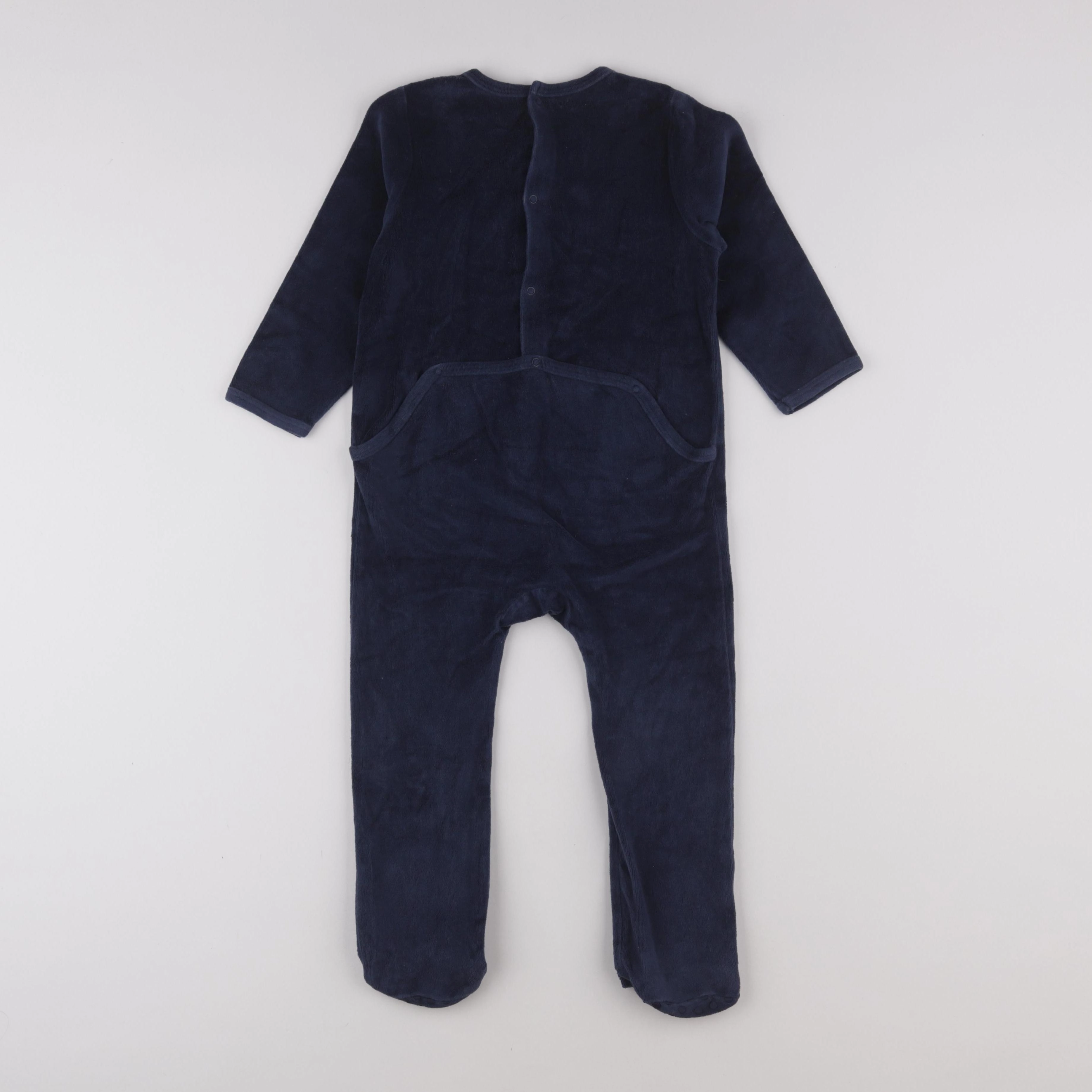 Vertbaudet - pyjama velours bleu - 3 ans
