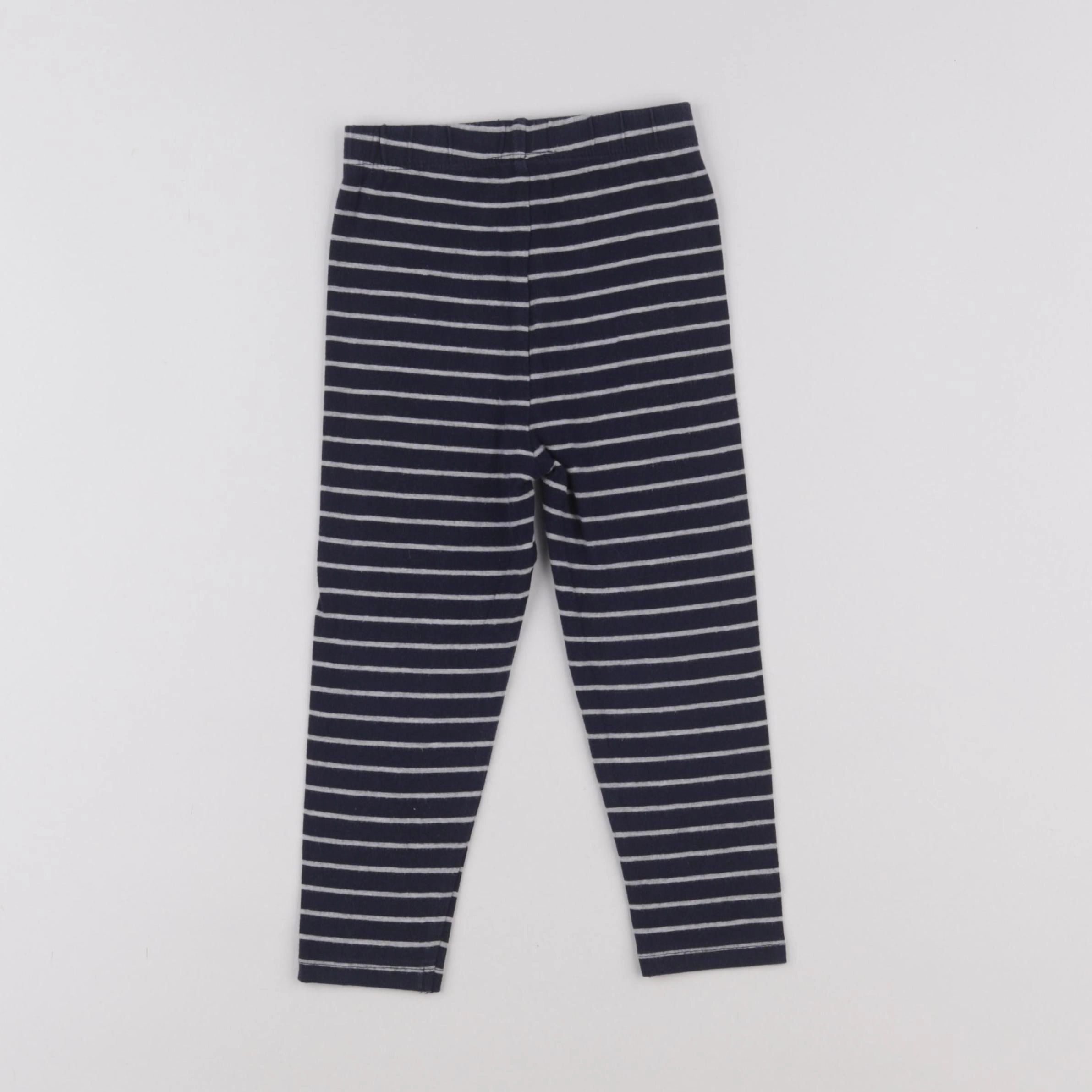 Vertbaudet - legging bleu - 3 ans